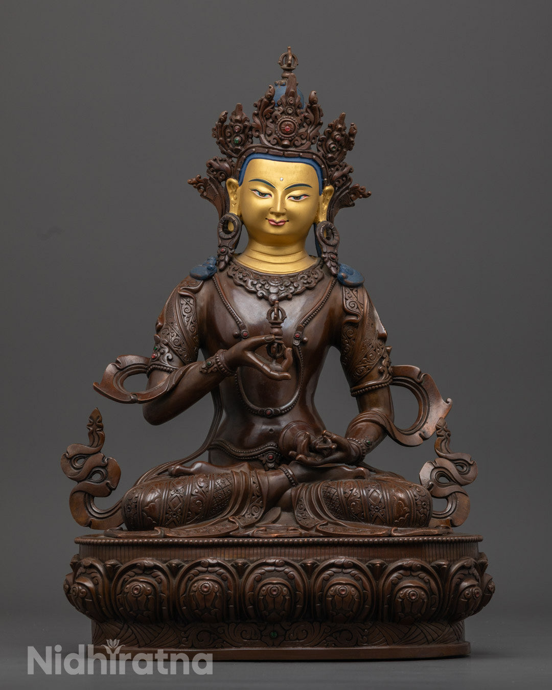Vajrasattva Statue | Traditional Hand-Carved Buddha