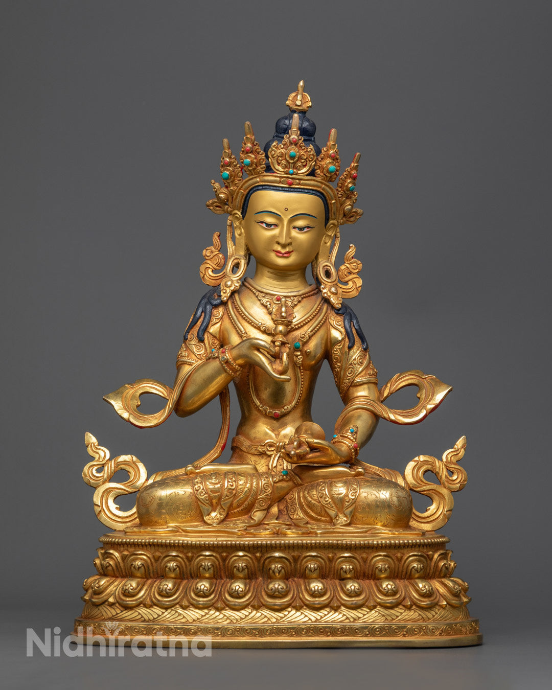 Hand-Carved Vajrasattva Statue | Authentic Nepalese Dharma Icon