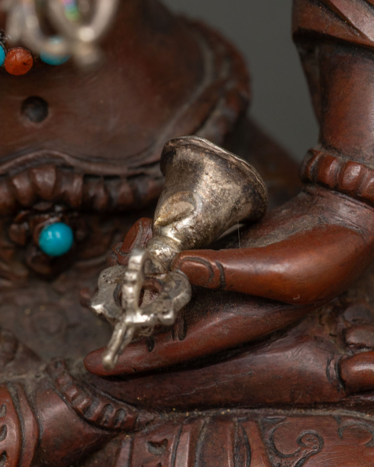 Vajrasattva Statue (Pure Sliver Vajra and Bell)