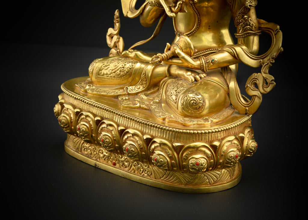 Vajrasattva Mantra Practice Statue | Himalayan Artwork