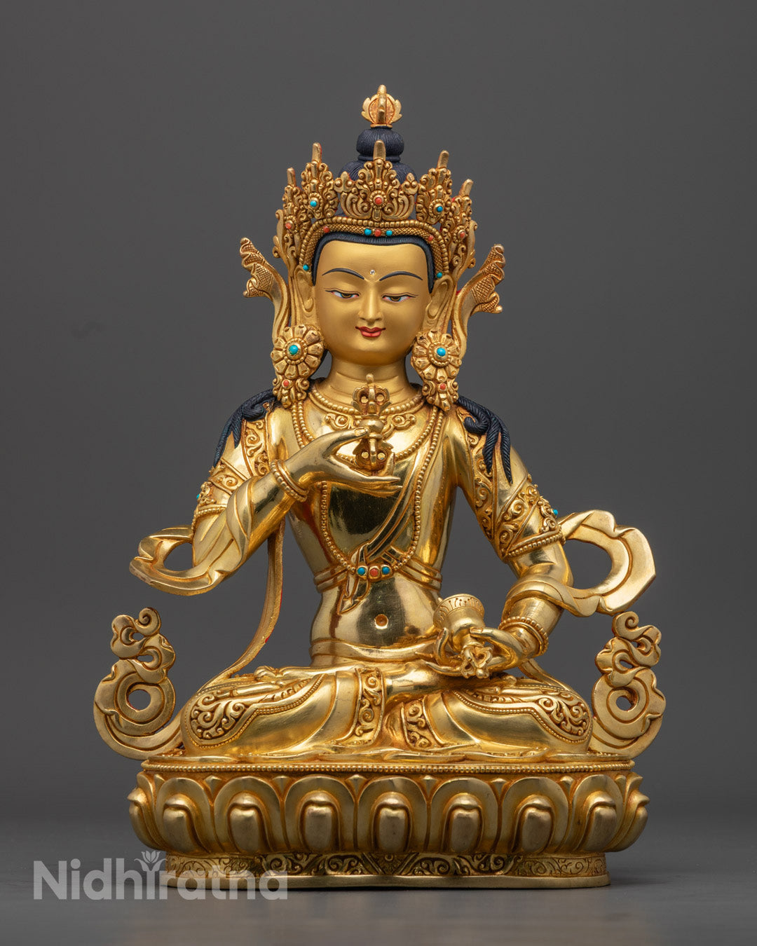 Vajrasattva Statue | Traditional Nepalese Buddhist Sculpture