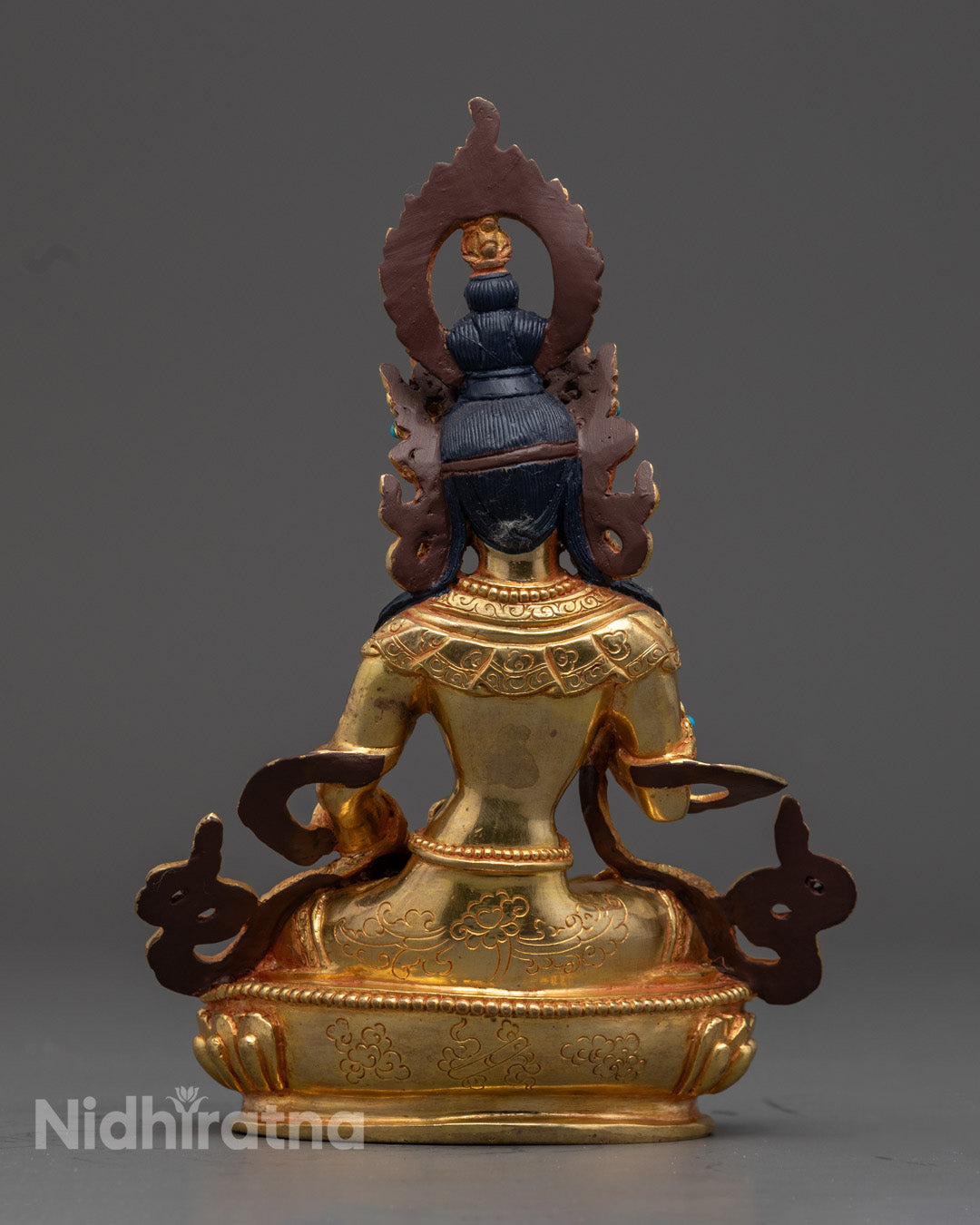 Vajrasattva Sculpture Gilded in Gold