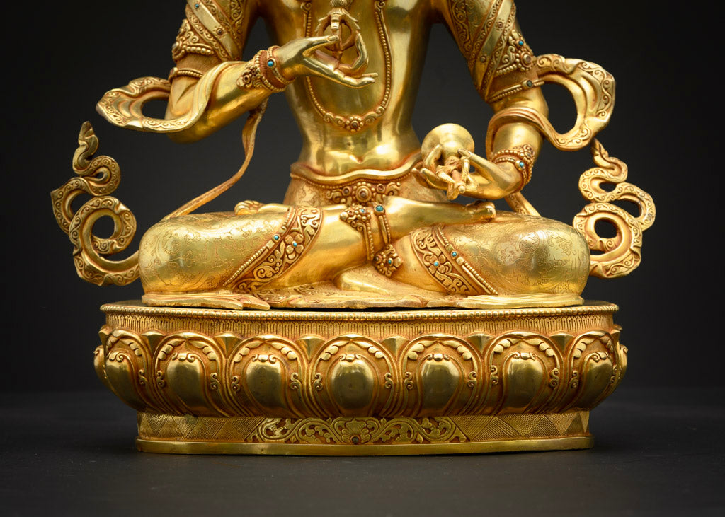 Vajrasattva Sadhana Statue | Dorje Sempa Sculpture for Purification and Enlightenment