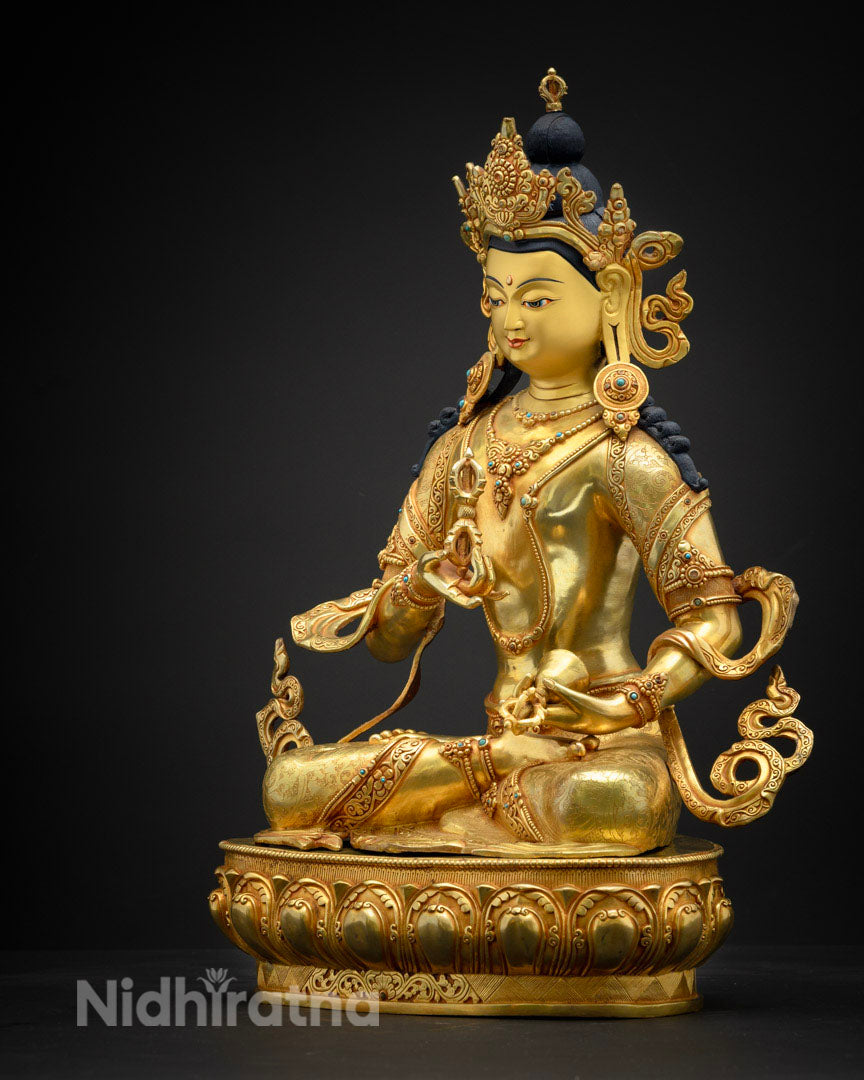 Vajrasattva Sadhana Statue | Dorje Sempa Sculpture for Purification and Enlightenment