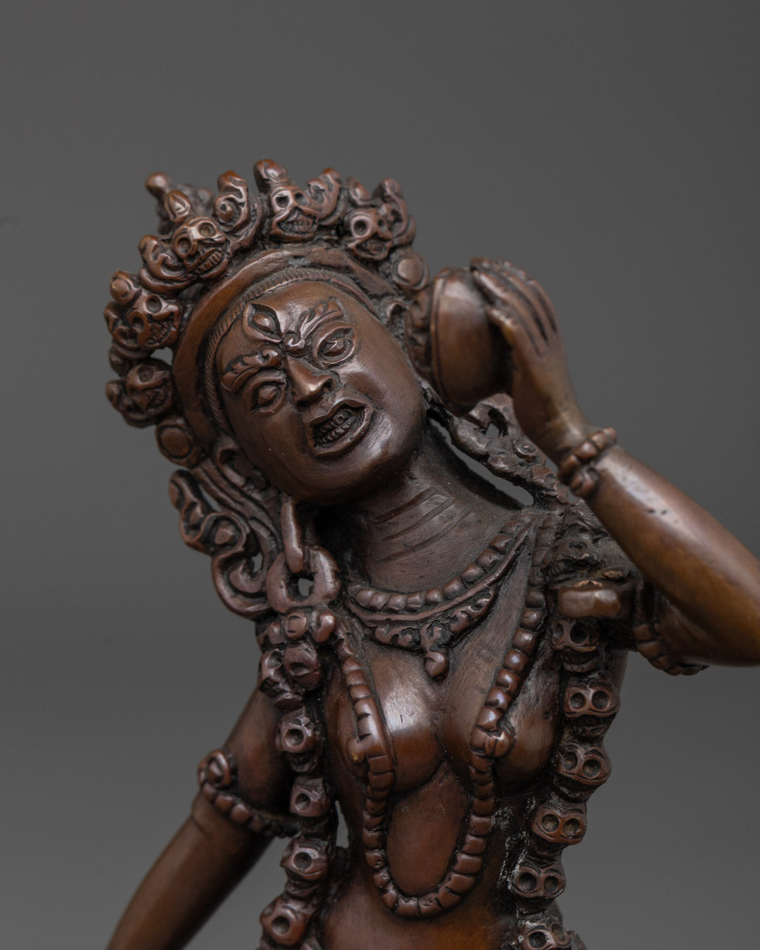 Vajrayogini Statue with Oxidized Finish | The Diamond Female Yogi