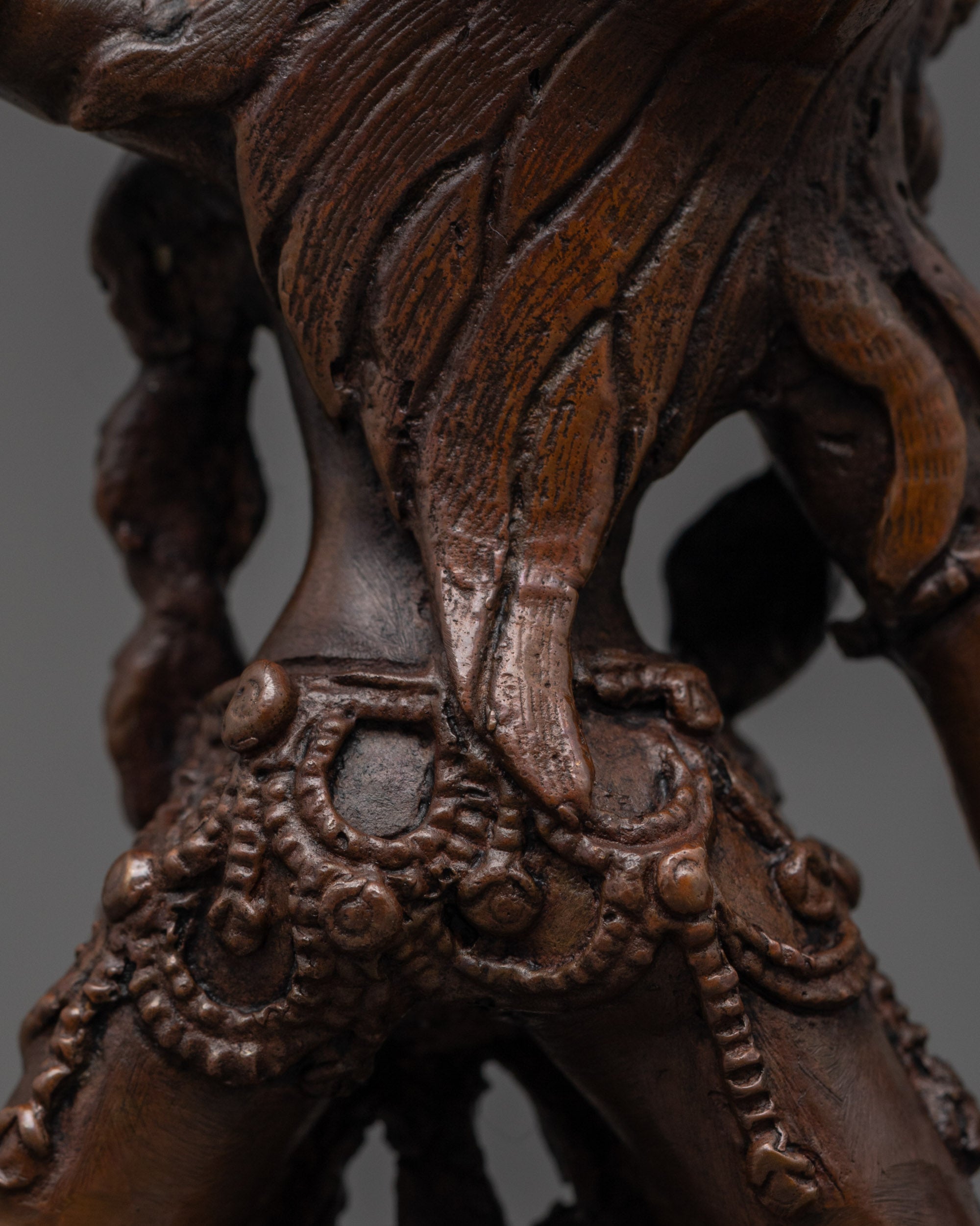 Fierce Vajrayogini Oxidized Statue | Tibetan Tantric Goddess Sculpture