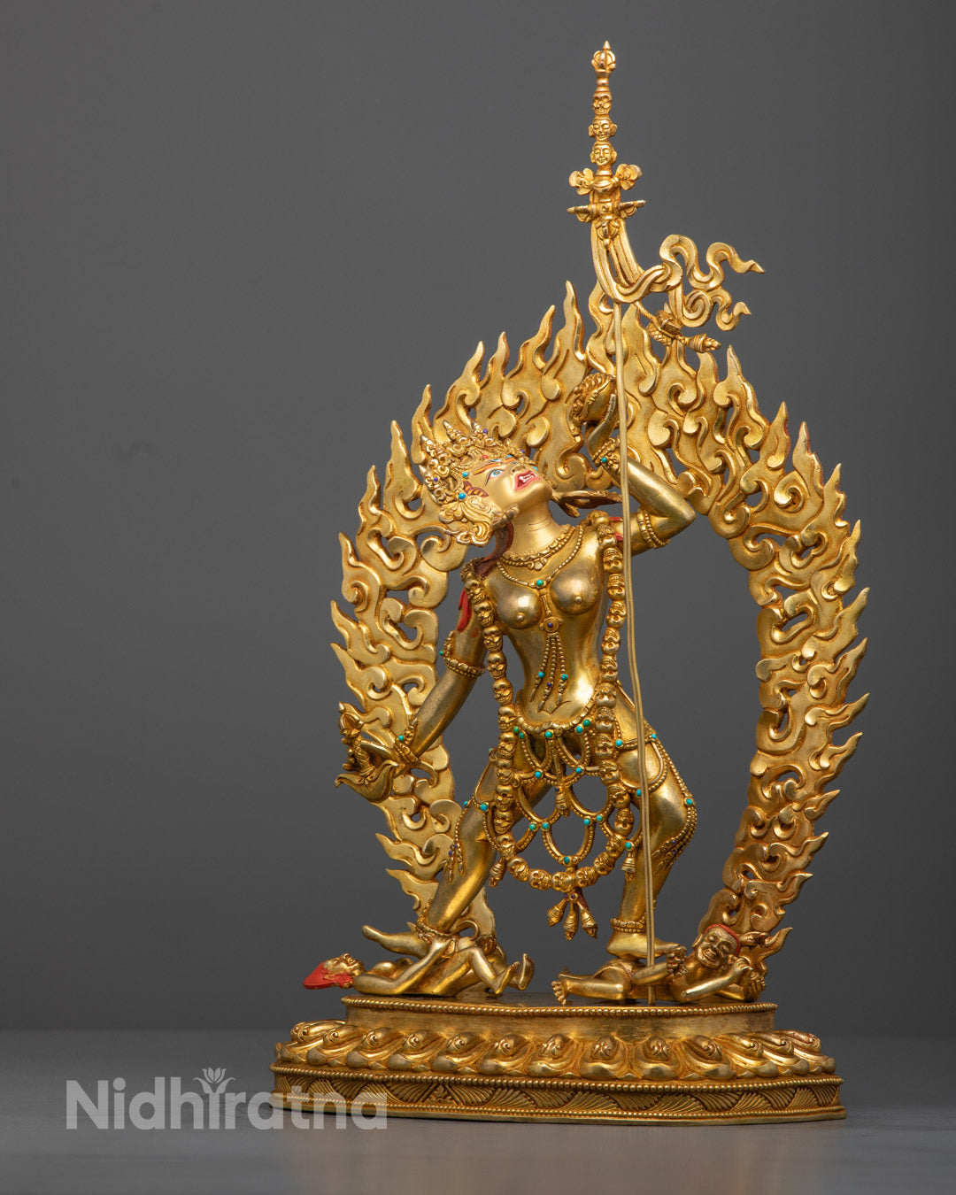 Hand-Carved Vajrayogini Statue | Sacred Tibetan Buddhist Deity