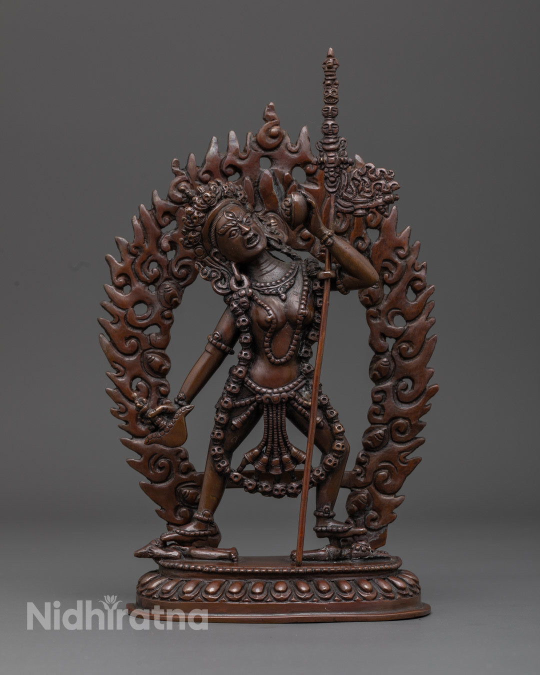 Vajrayogini Statue with Oxidized Finish | The Diamond Female Yogi
