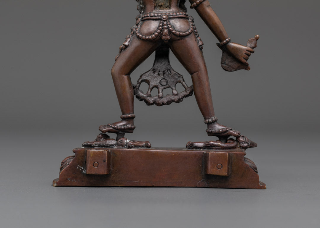 Vajrayogini Statue with Oxidized Finish | The Diamond Female Yogi