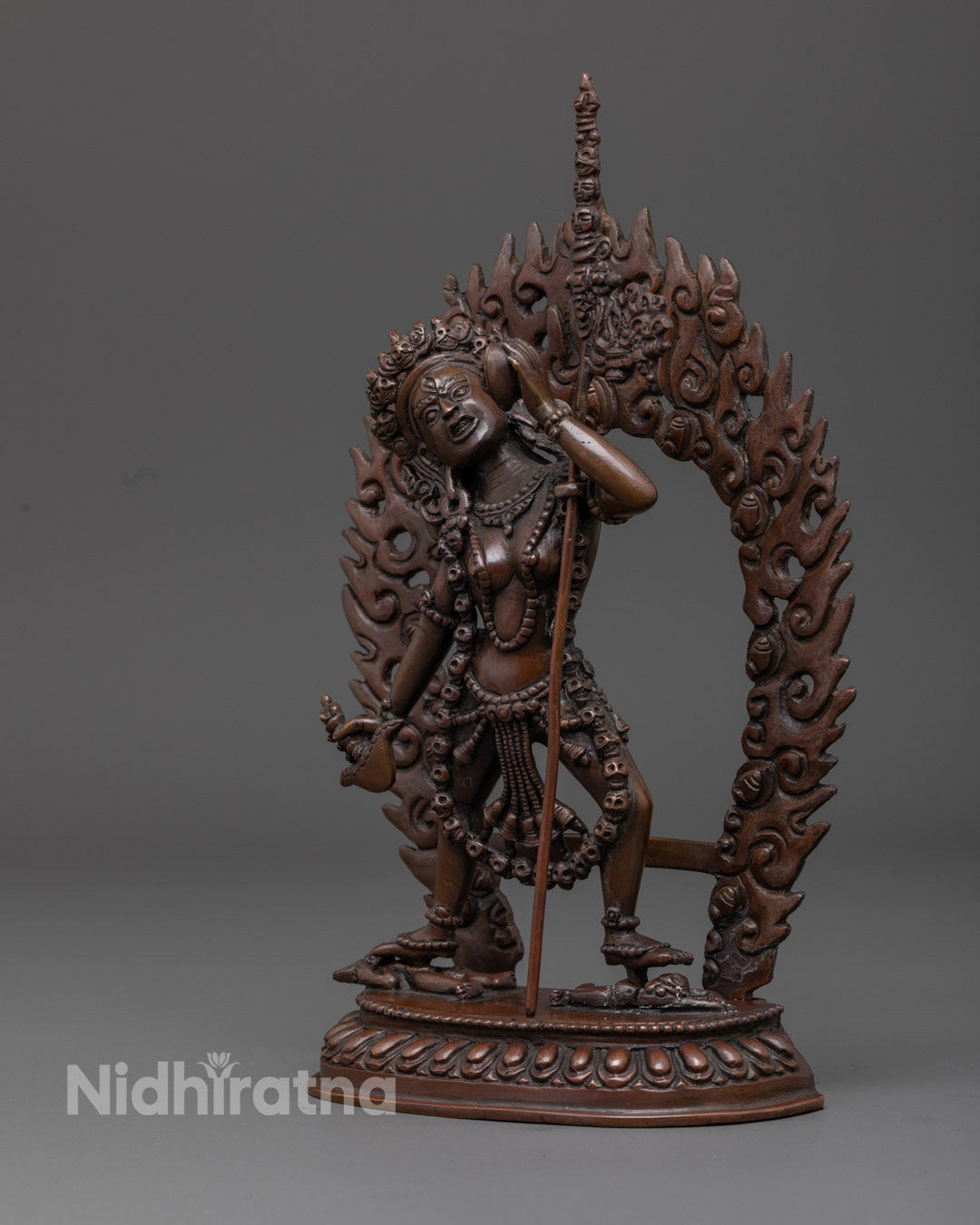 Vajrayogini Statue with Oxidized Finish | The Diamond Female Yogi