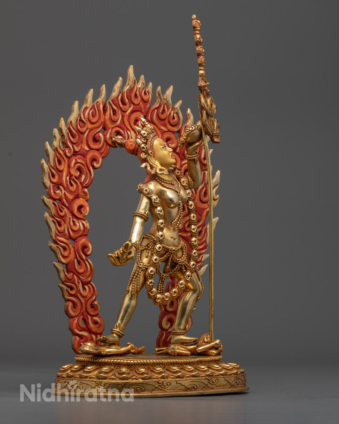 Dakini Vajrayogini Gold Statue | Symbol of Triumph over Ignorance