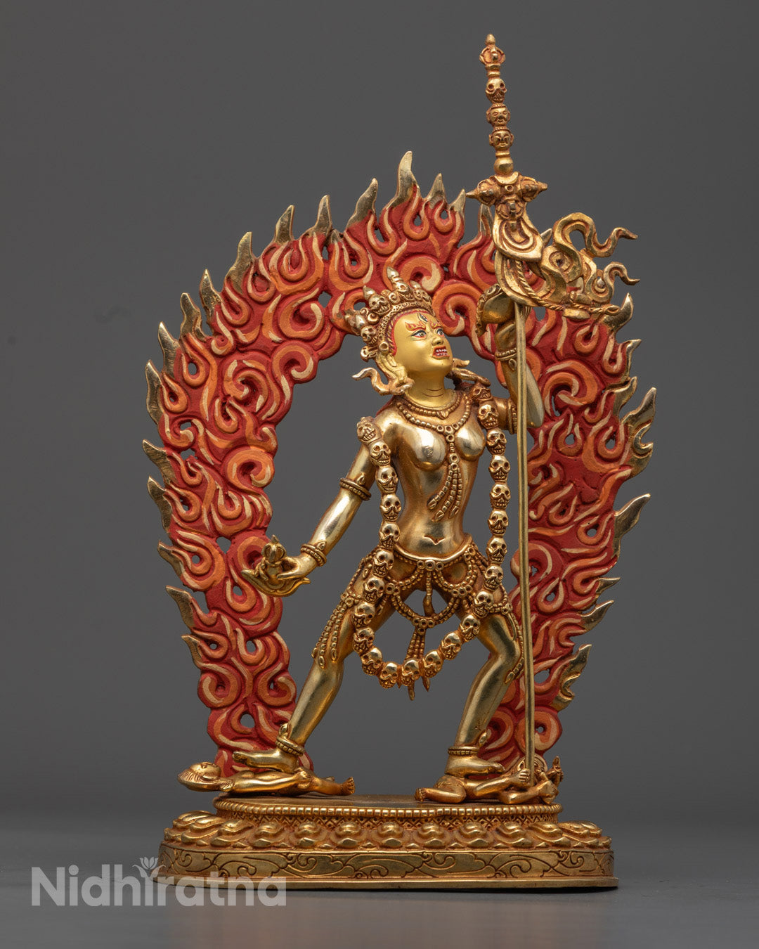 Dakini Vajrayogini Gold Statue | Symbol of Triumph over Ignorance