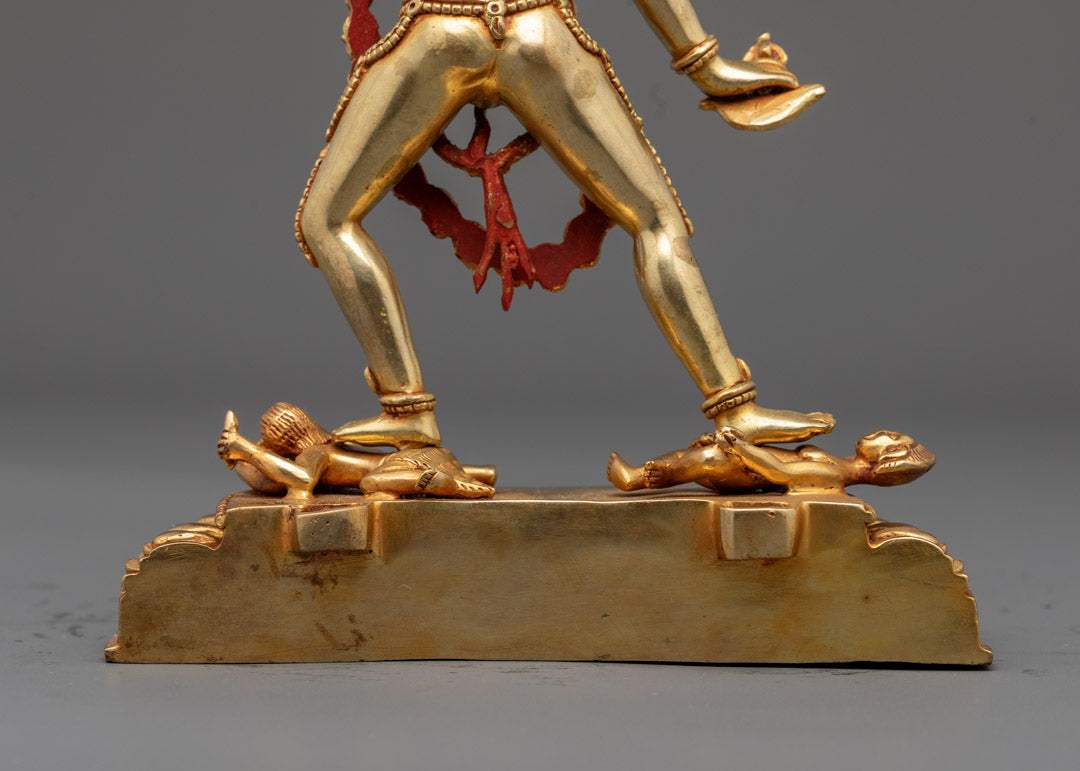 Dakini Vajrayogini Gold Statue | Symbol of Triumph over Ignorance