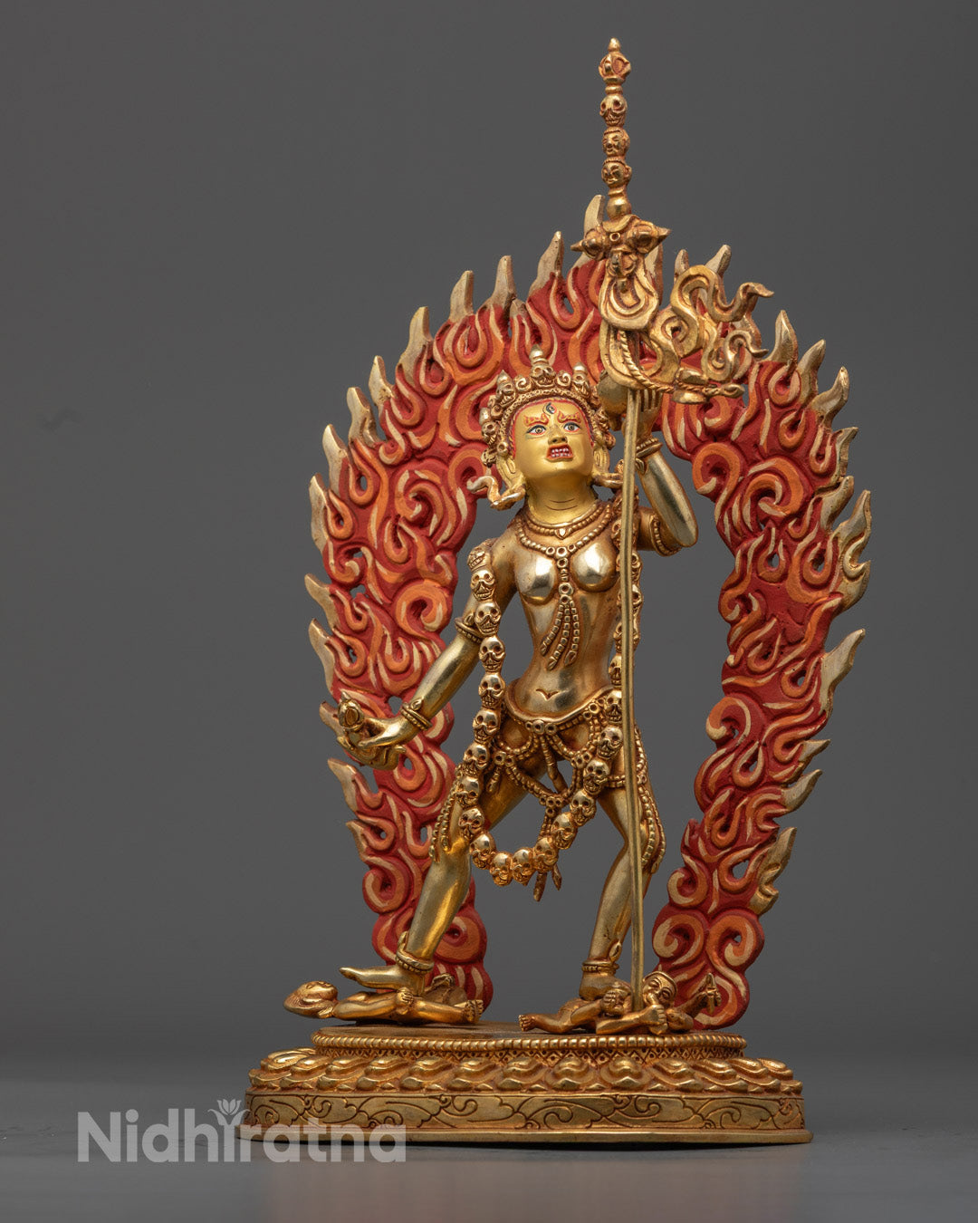 Dakini Vajrayogini Gold Statue | Symbol of Triumph over Ignorance