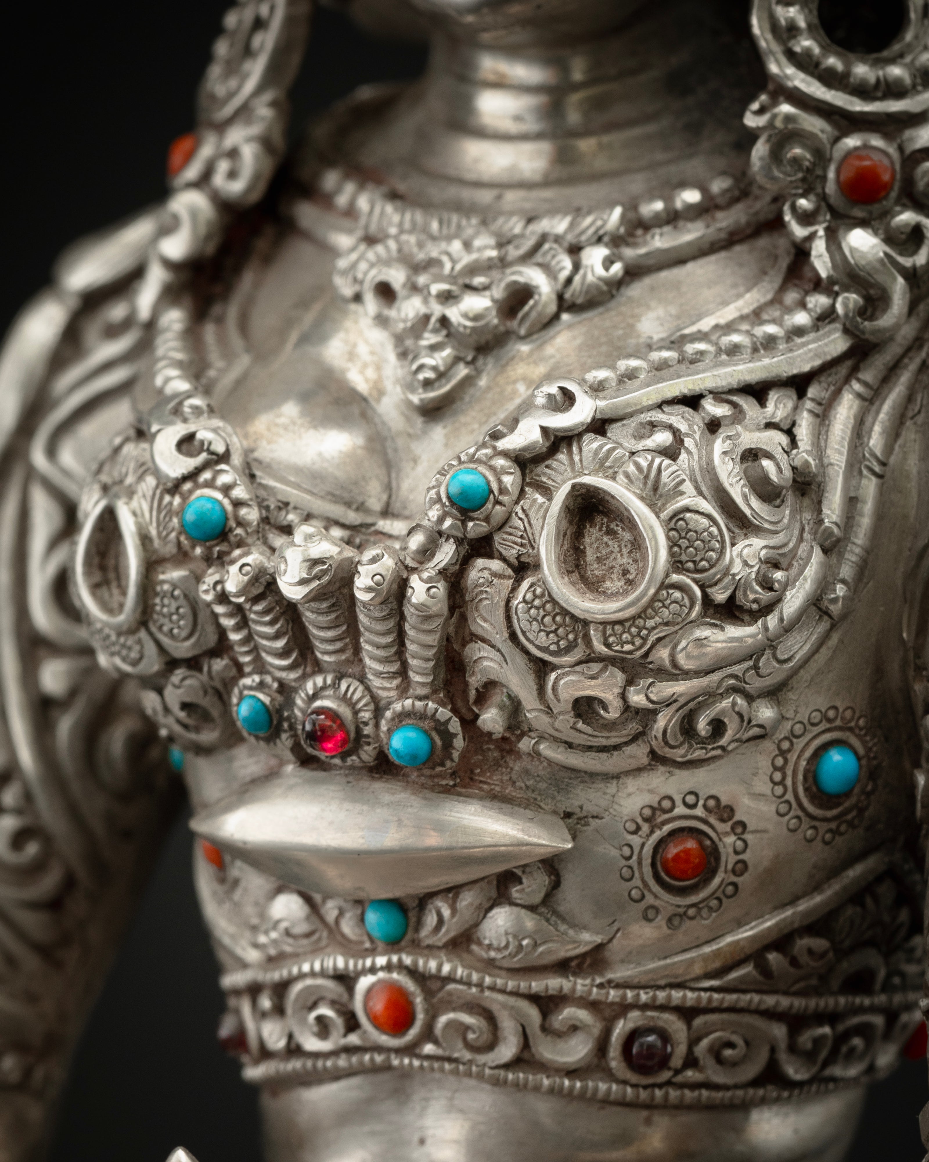 Pure Sliver Vasudhara Statue: Perfect for Meditation