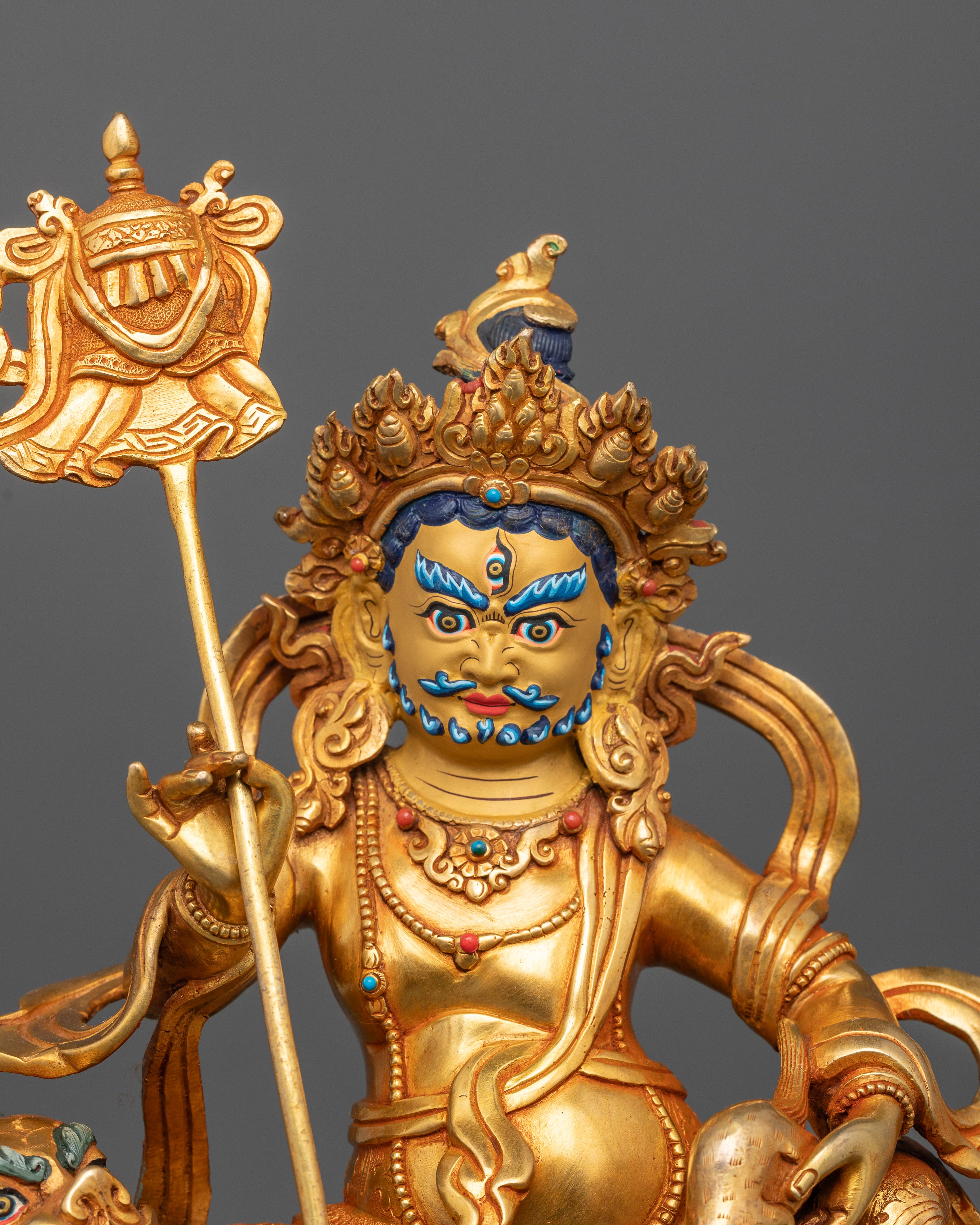Discover the Abundance and Wealth of a White Dzambhala Statue
