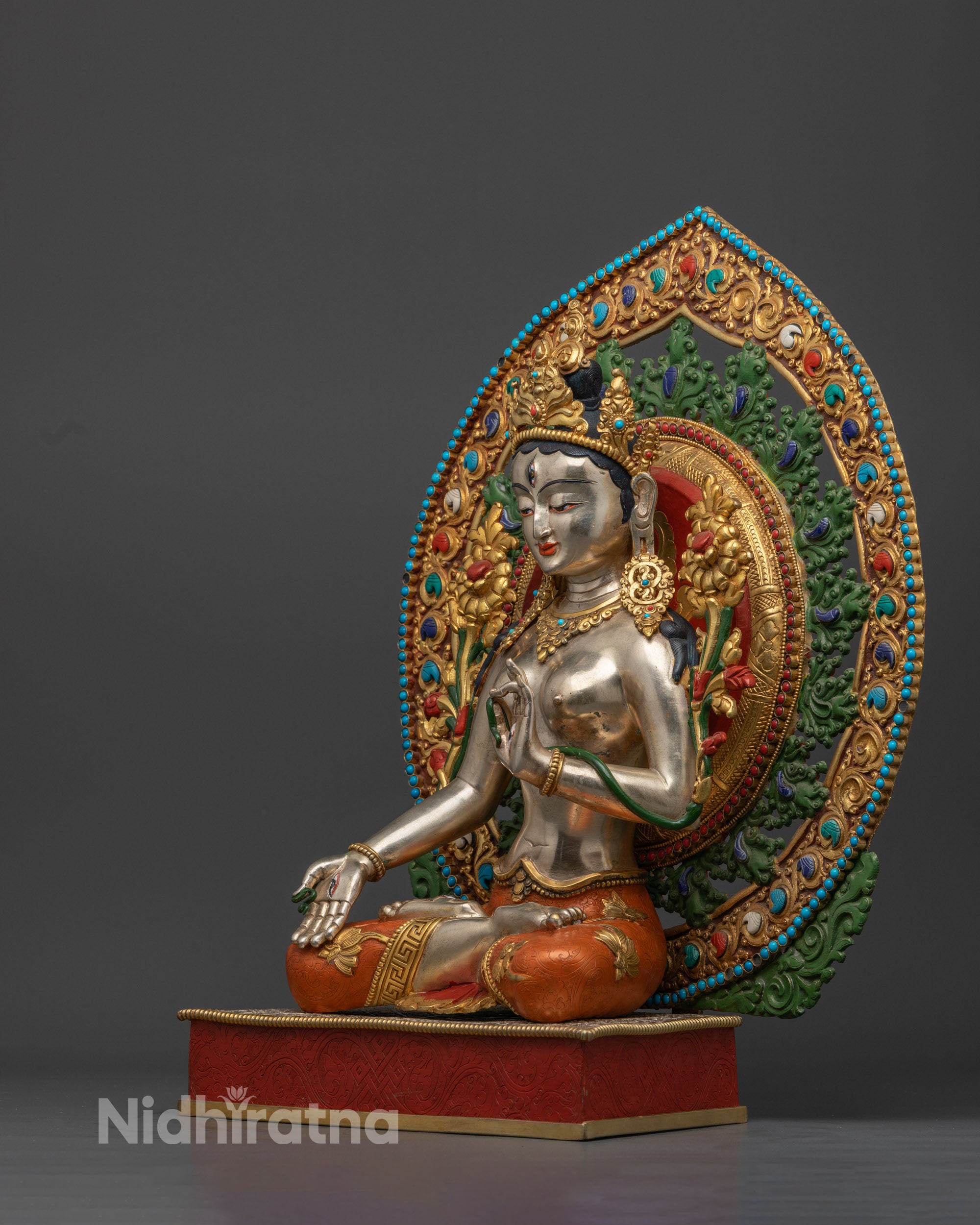 Tibetan White Tara Statue | Divine Feminine Energy