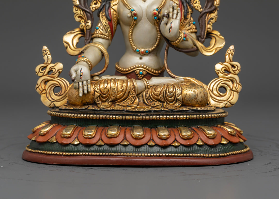 White Tara Statue | Handcrafted Spiritual Sculpture