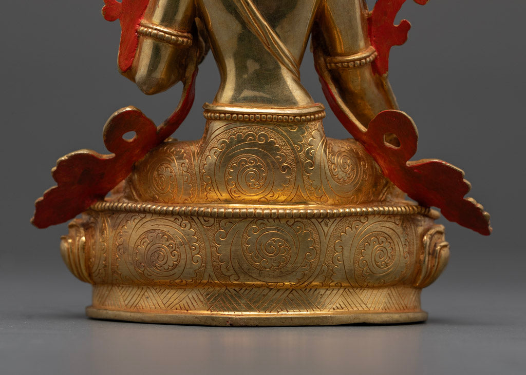 Crystal Green Tara Statue | Himalayan Tibetan Art