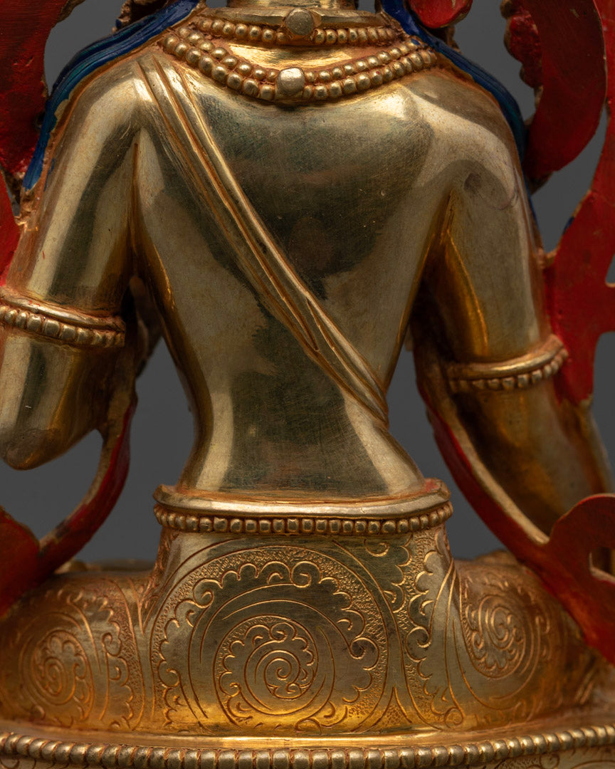 Crystal Green Tara Statue | Himalayan Tibetan Art