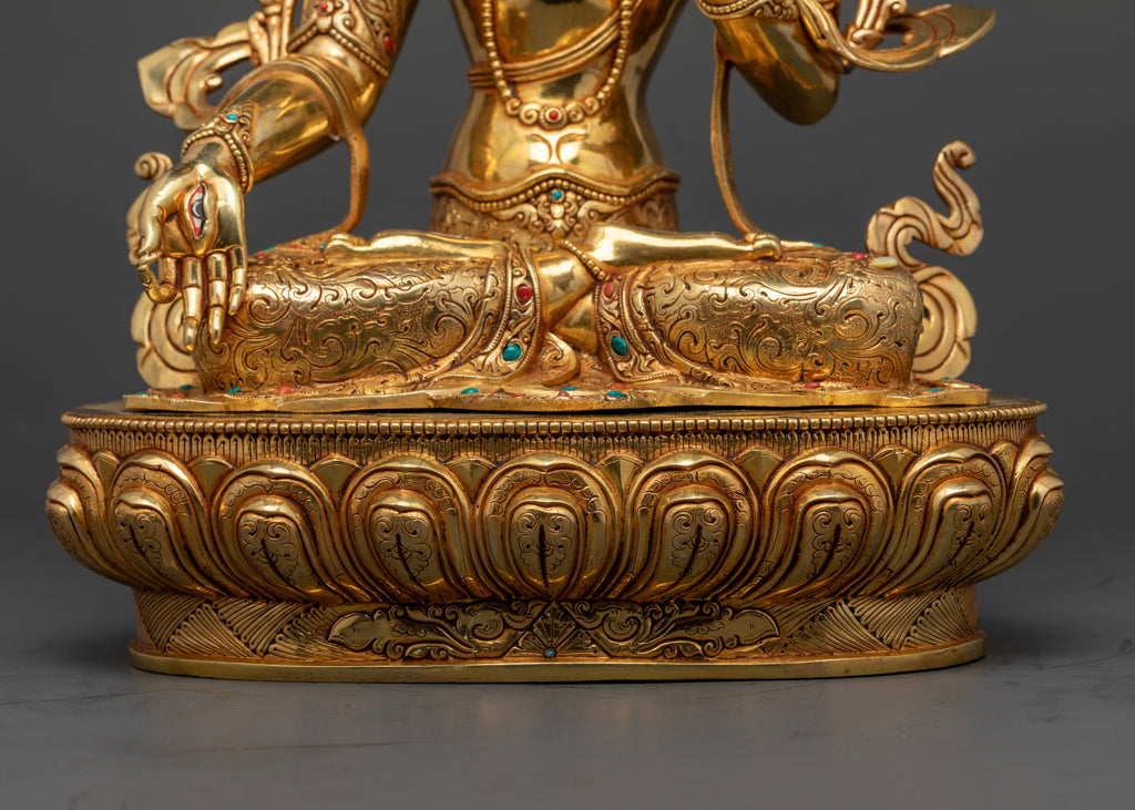 White Tara Sculpture | Himalayan Buddhist Art