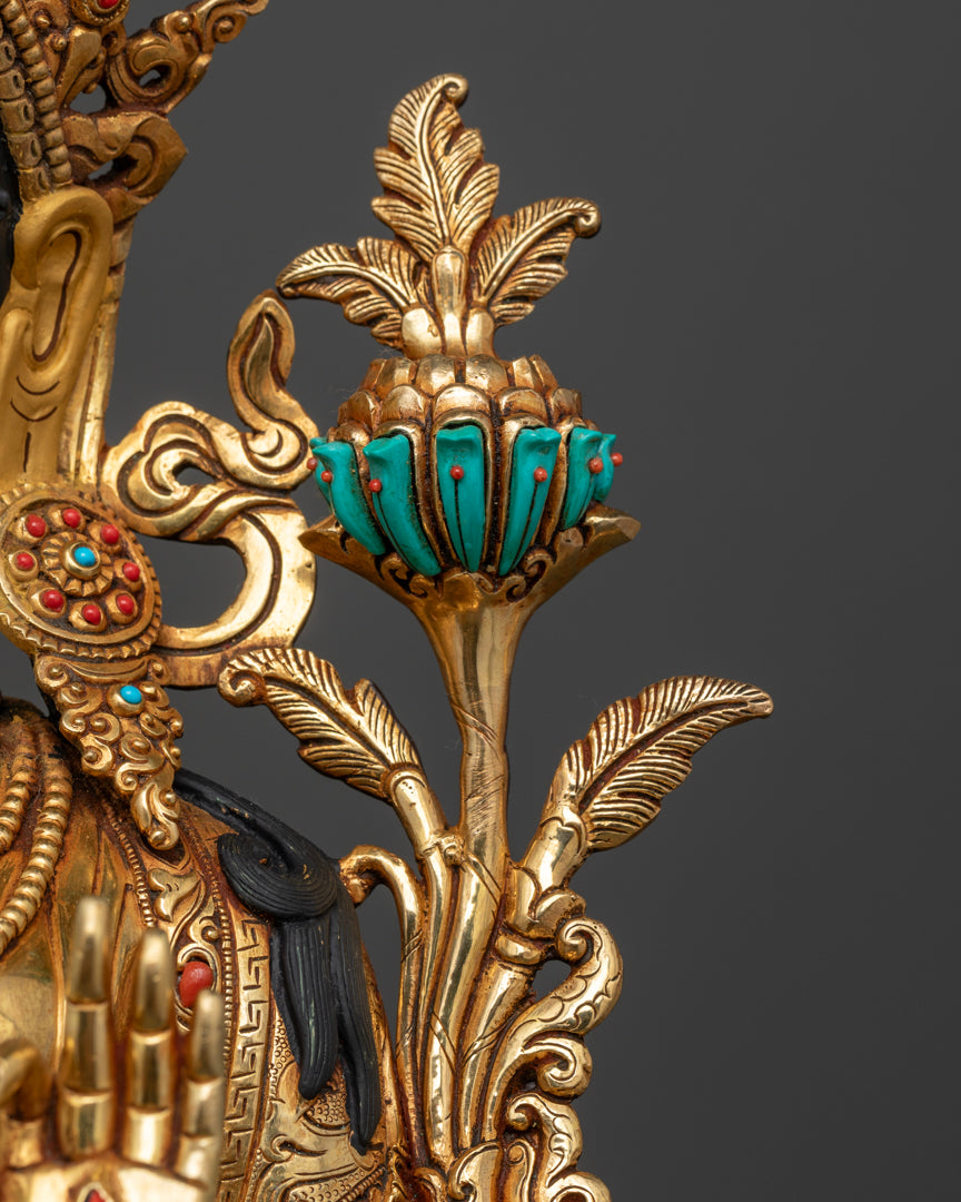 White Tara Sculpture | Himalayan Buddhist Art