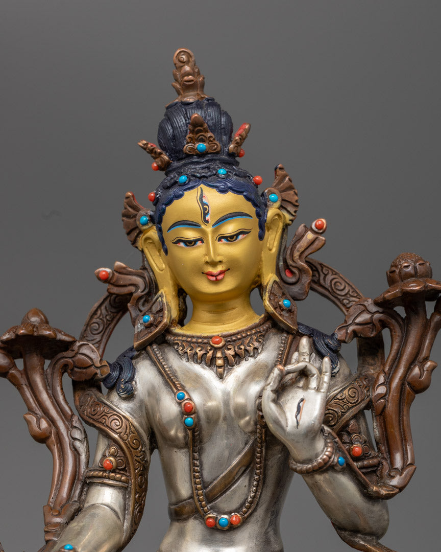 White Tara Statue | Symbol of Healing & Compassion
