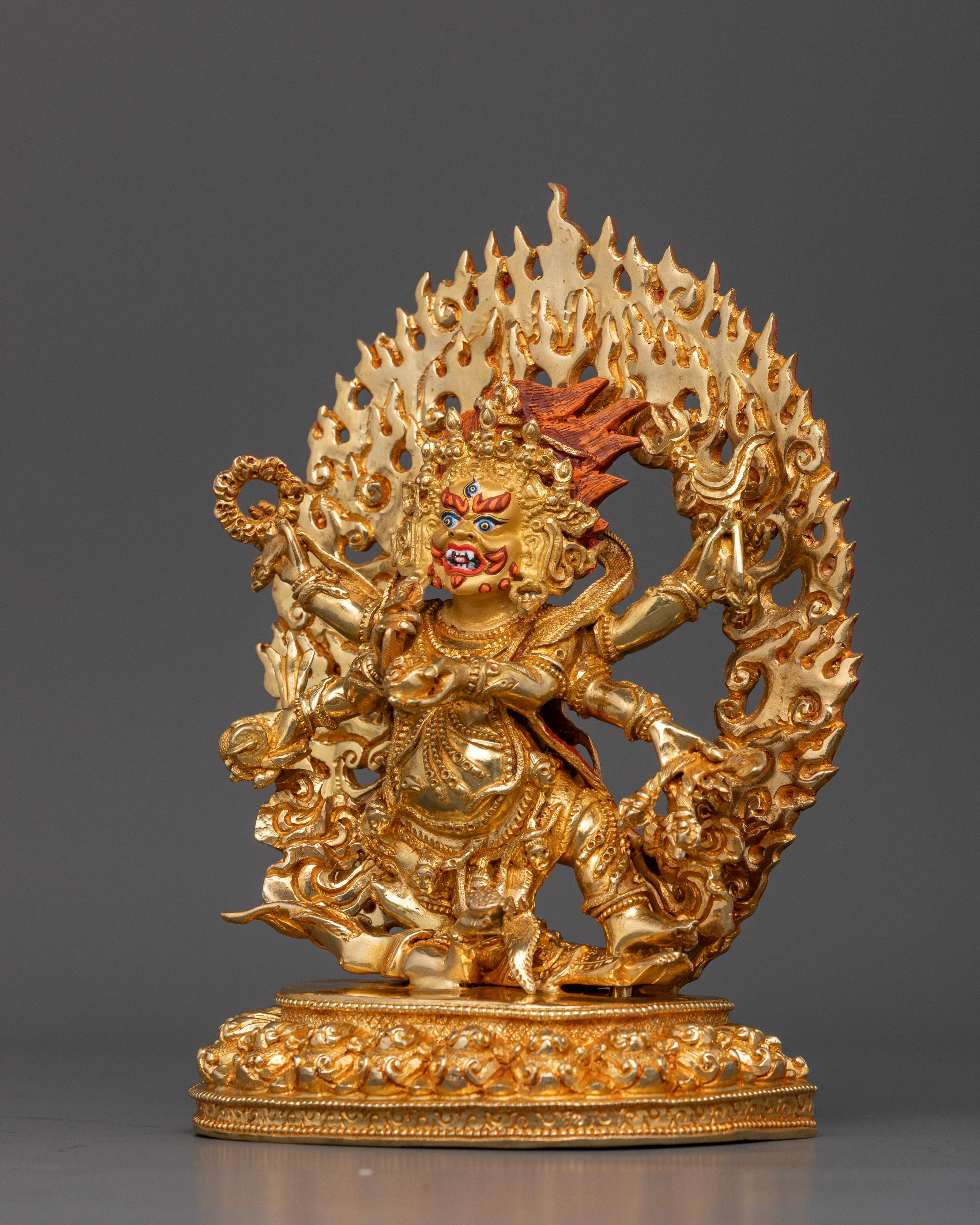 Embracing Wisdom and Protection: The Six-Armed White Mahakala