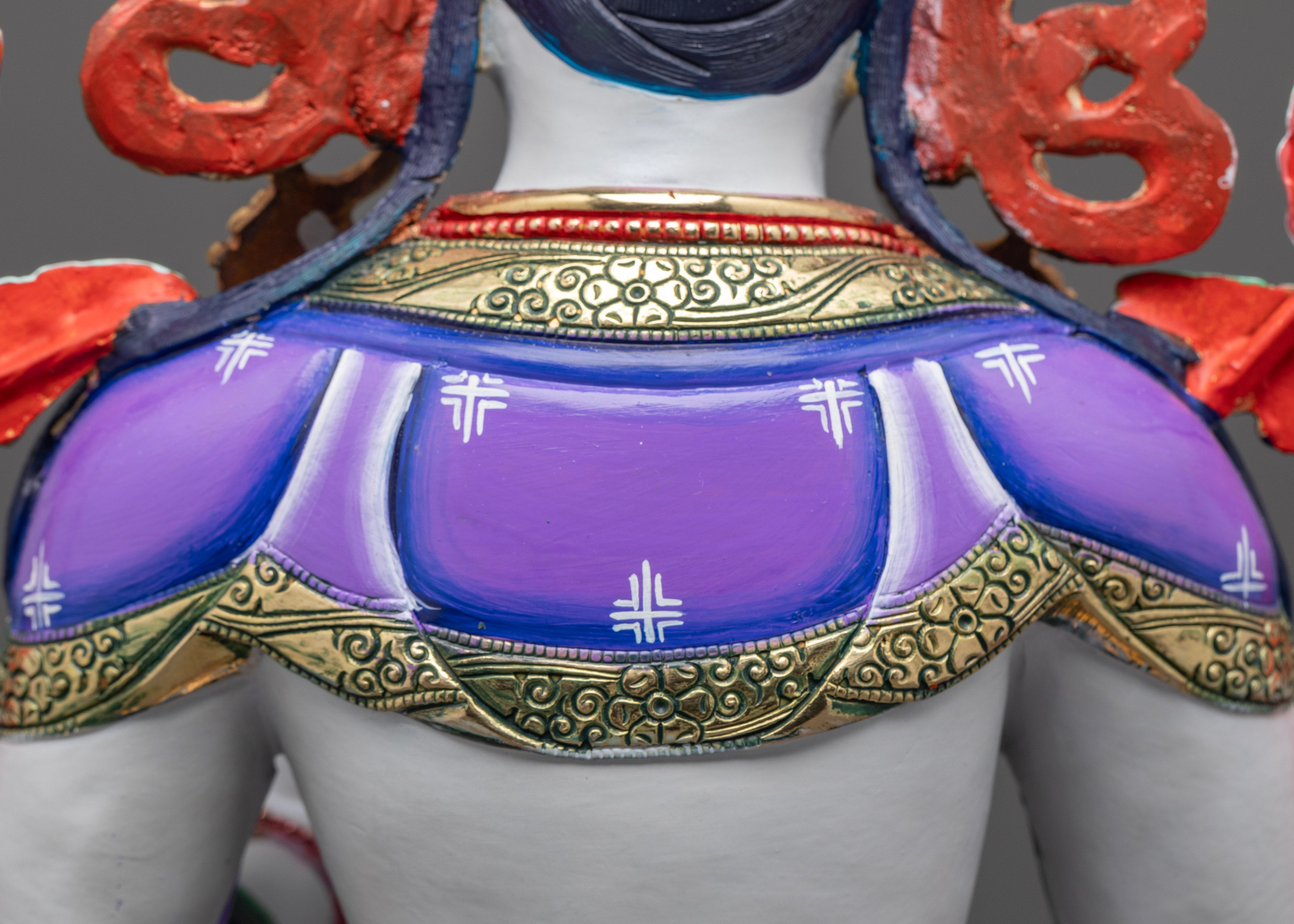 Colorful White Tara Statues for Peace and Protection