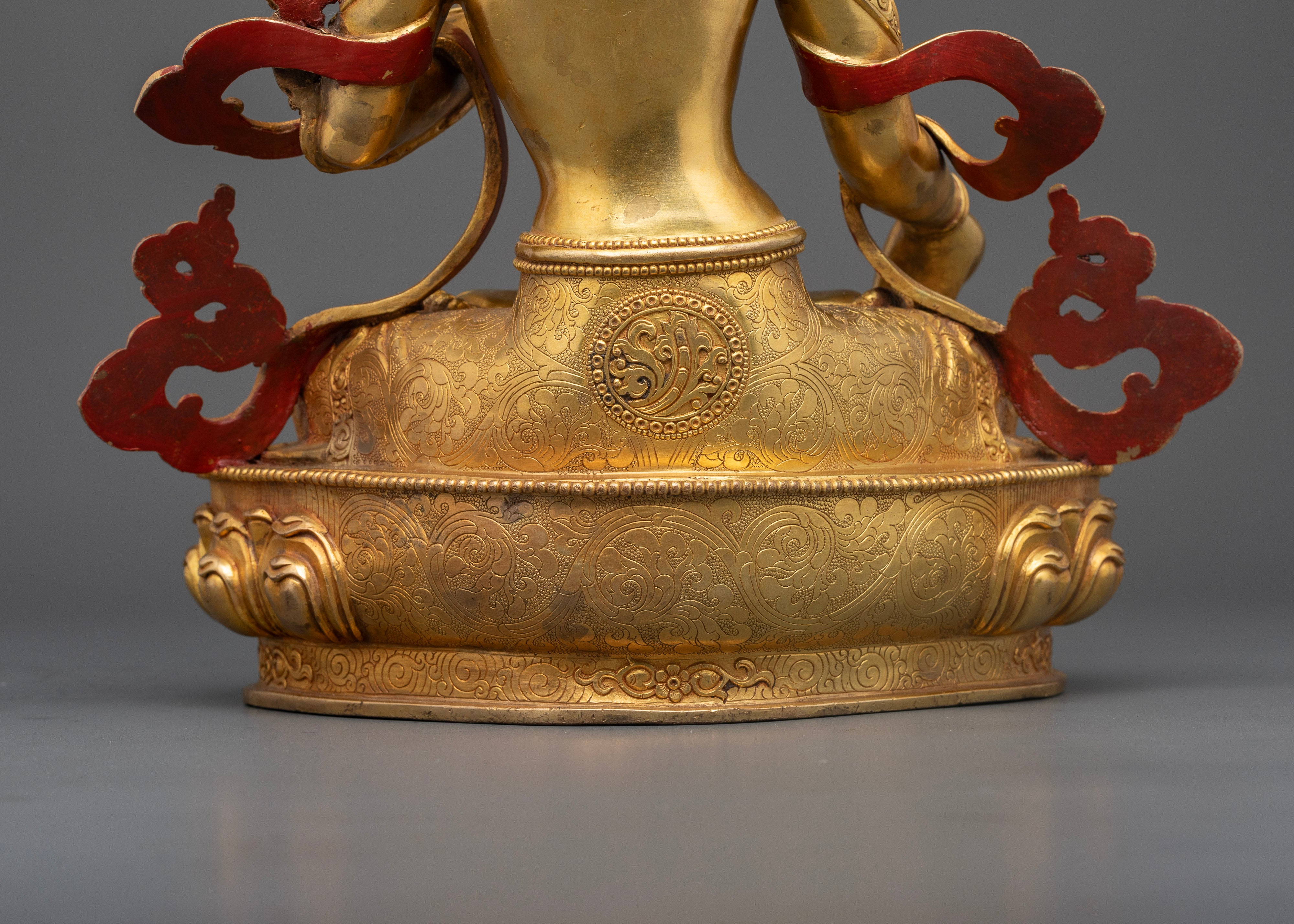 White Tara Seven Eyes Goddess Statue: Emblem of Compassion and Healing