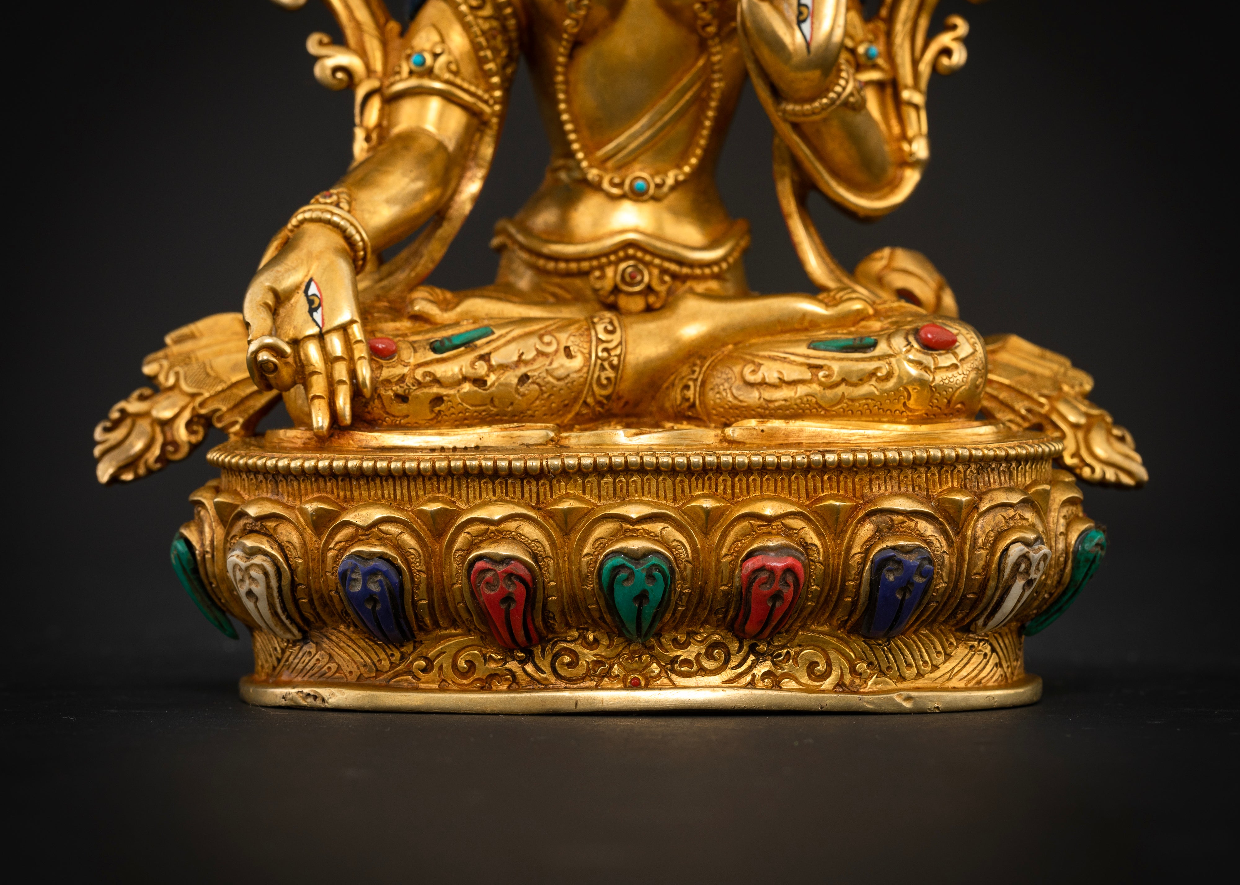 Gilded Blessings: White Tara – The Goddess of Everlasting Life