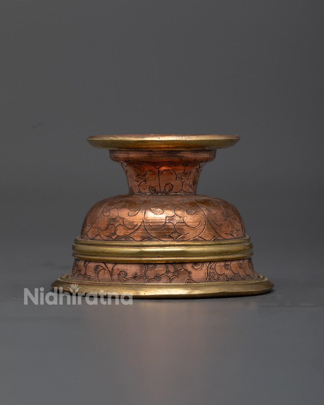 Copper Water Offering Bowl | Buddhist Ritual Items