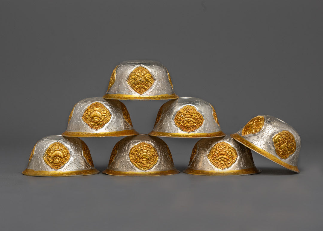 Buddhist Water Offering Bowls | Handmade in Nepal