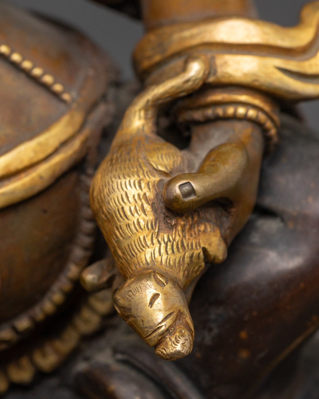 Hand-Carved White Dzambhala Statue | Himalayan Sacred Art