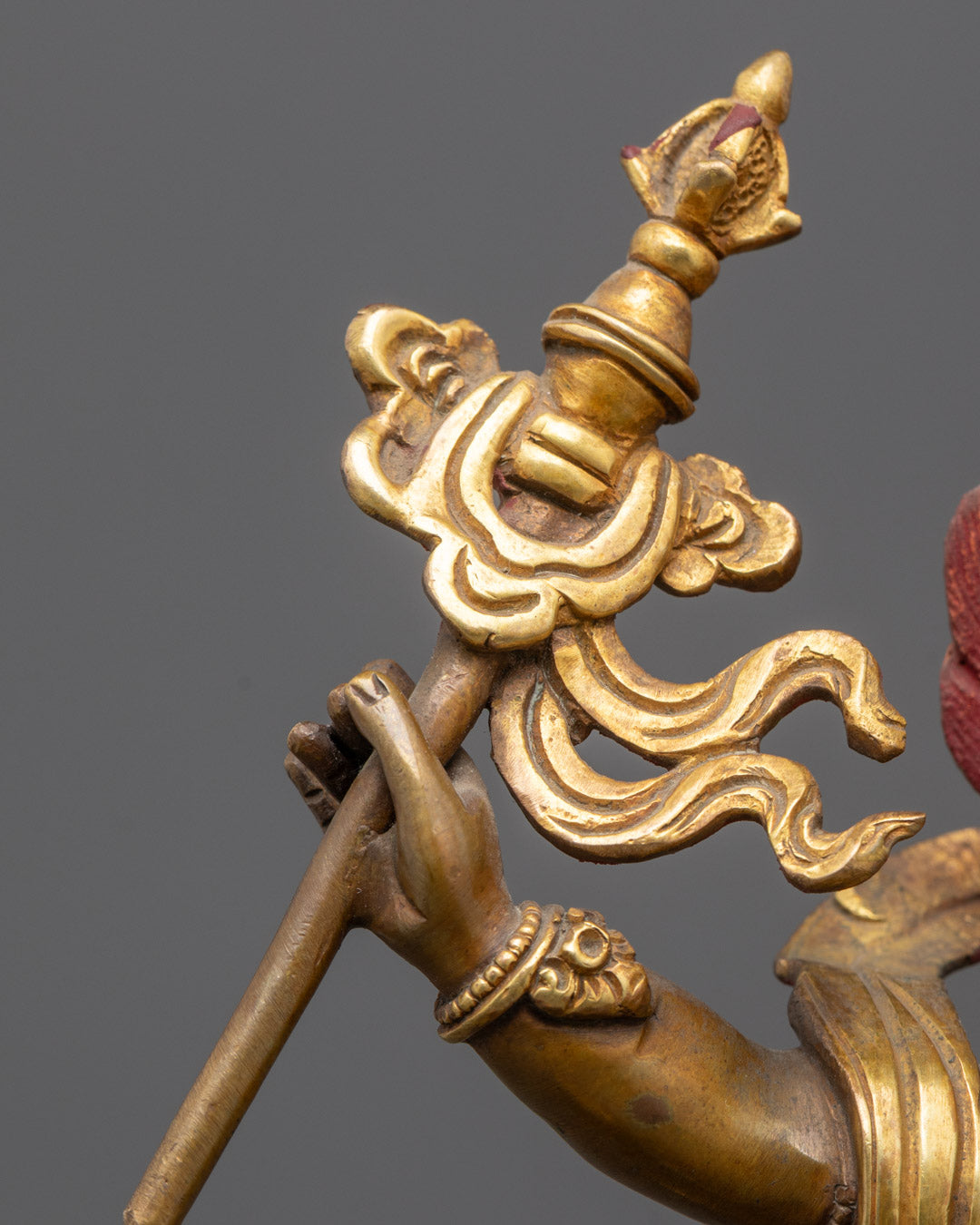 Hand-Carved White Dzambhala Statue | Himalayan Sacred Art