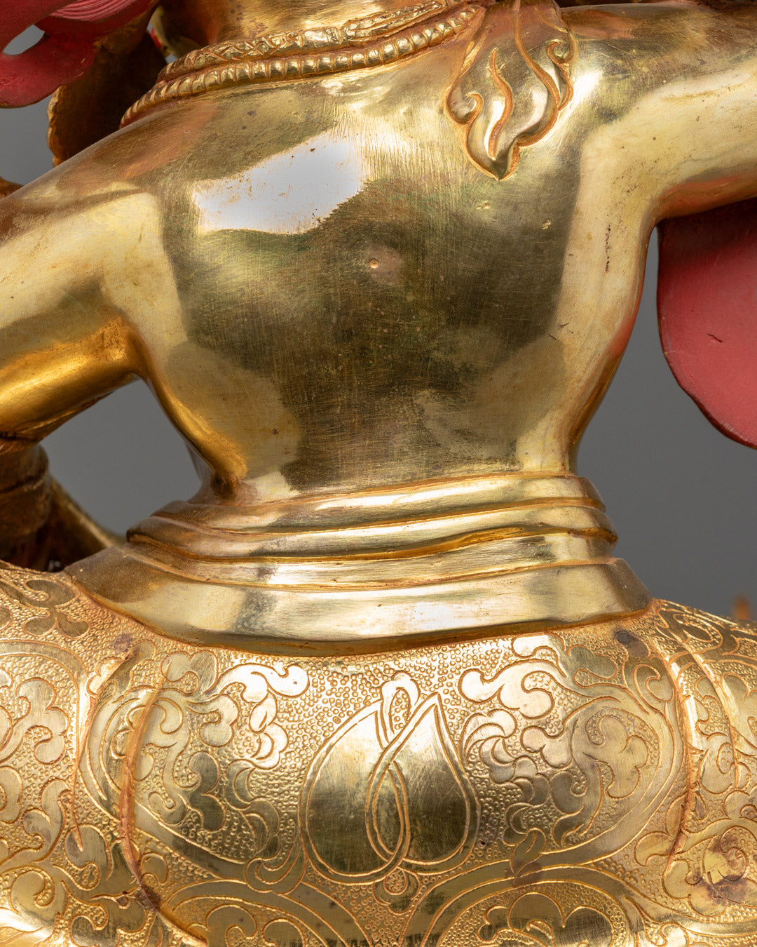 Traditional White Dzambhala Statue | Buddhist Wealth God