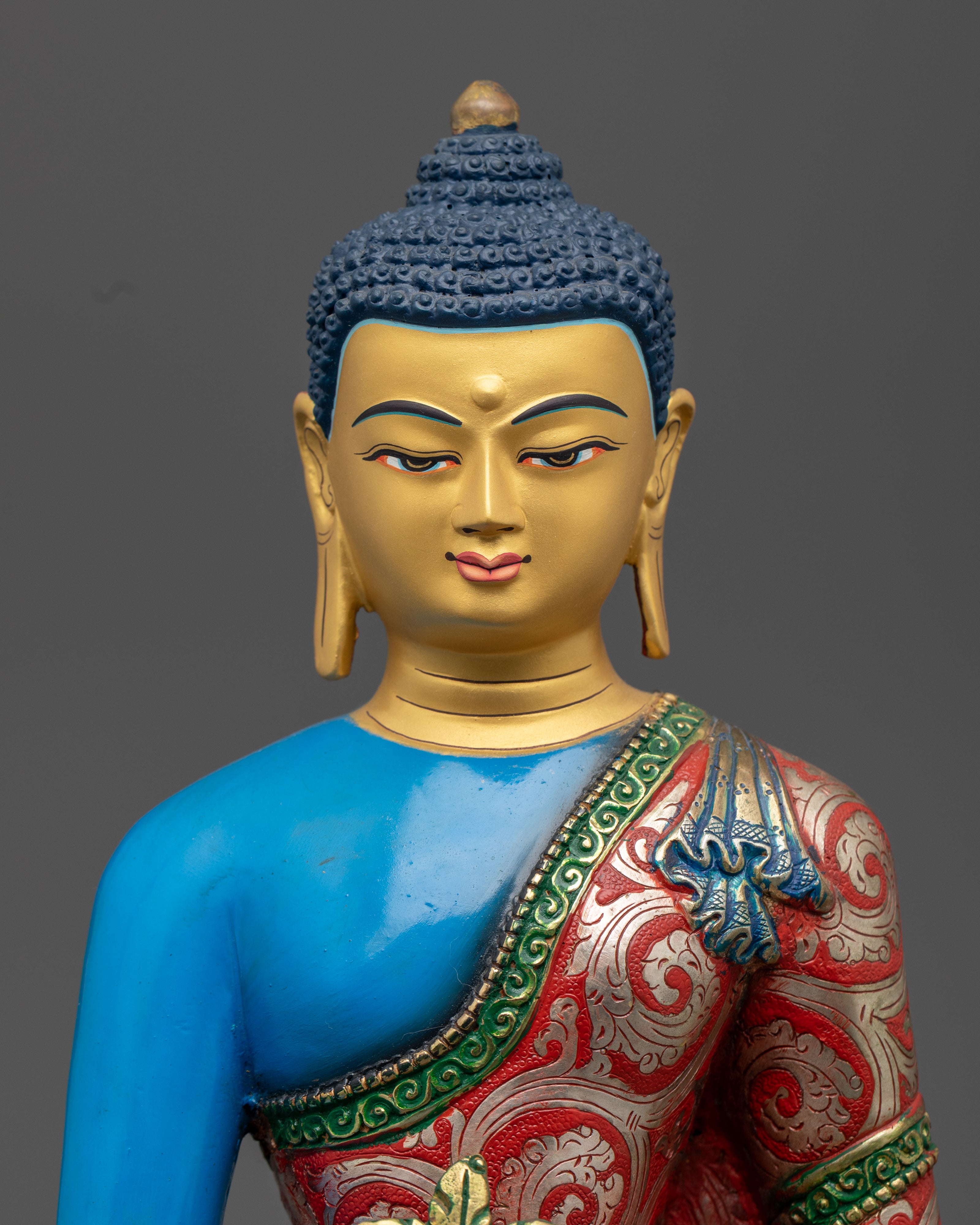 Traditional Tibetan Medicine Buddha Statue