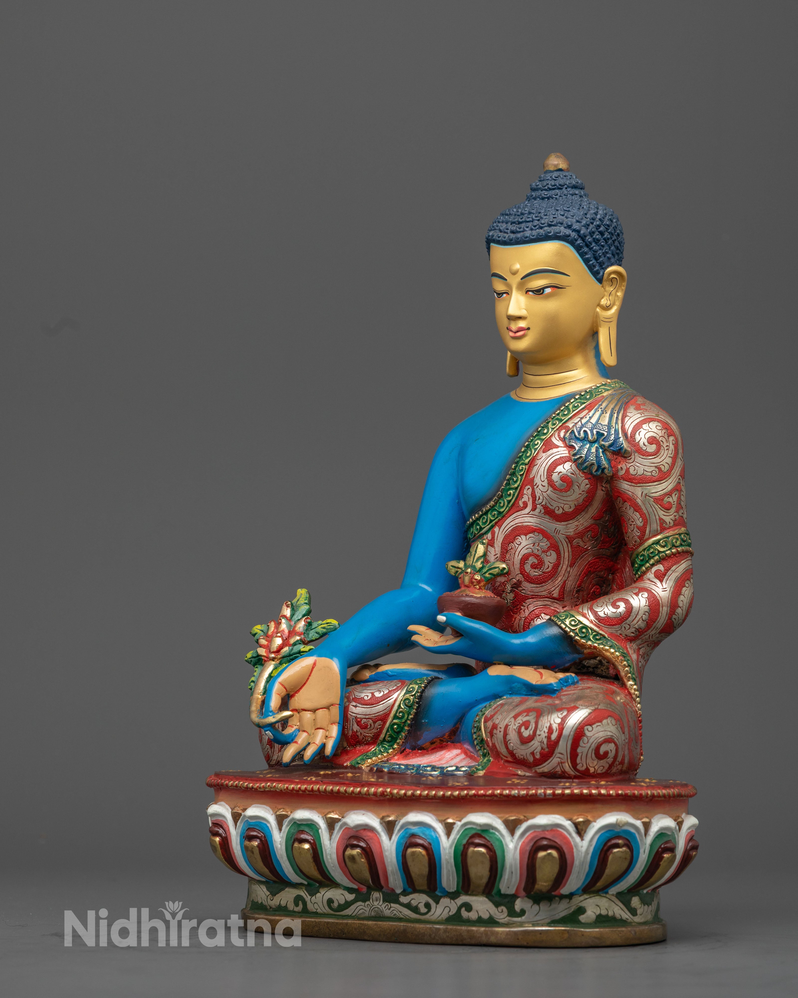 Traditional Tibetan Medicine Buddha Statue