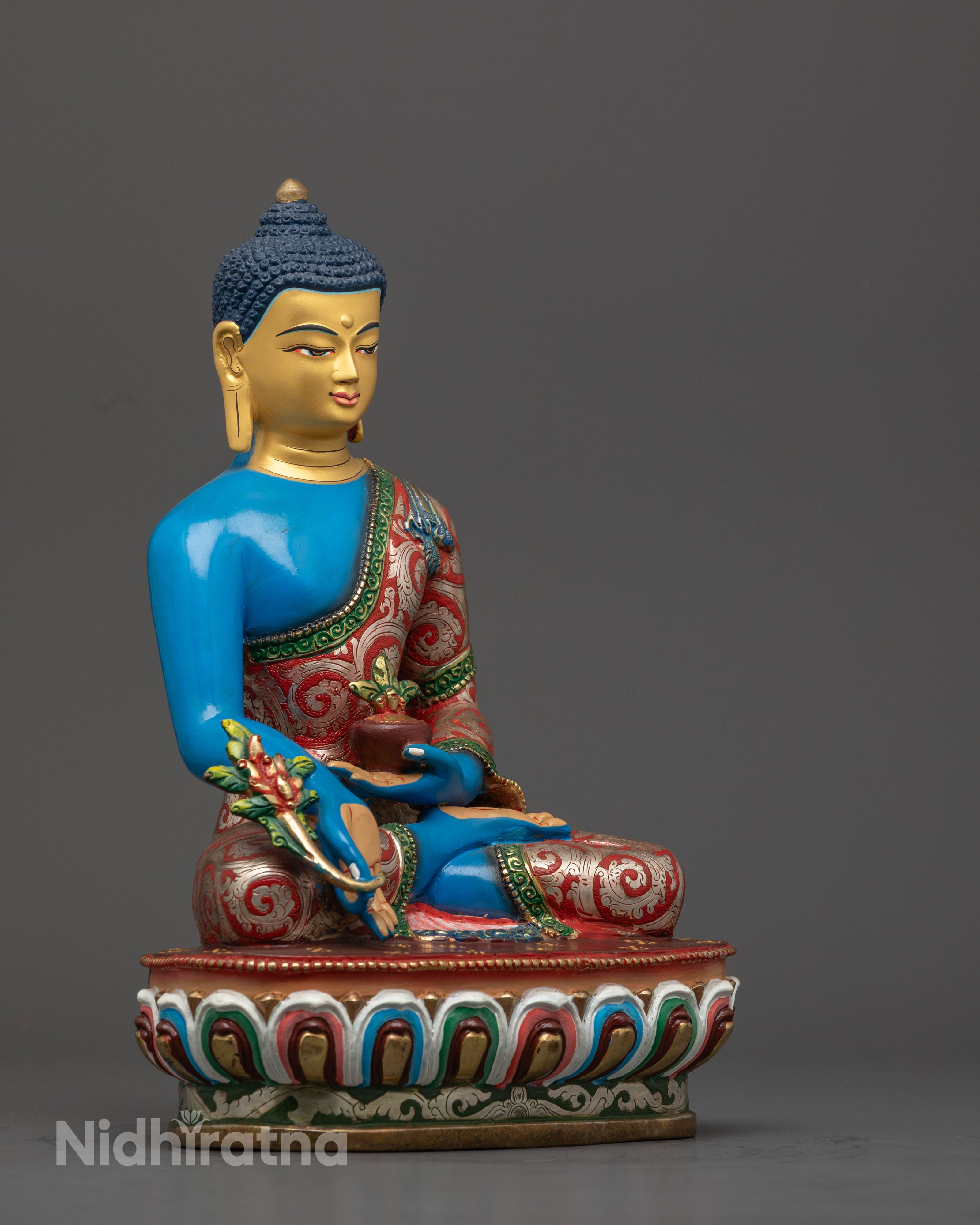 Traditional Tibetan Medicine Buddha Statue
