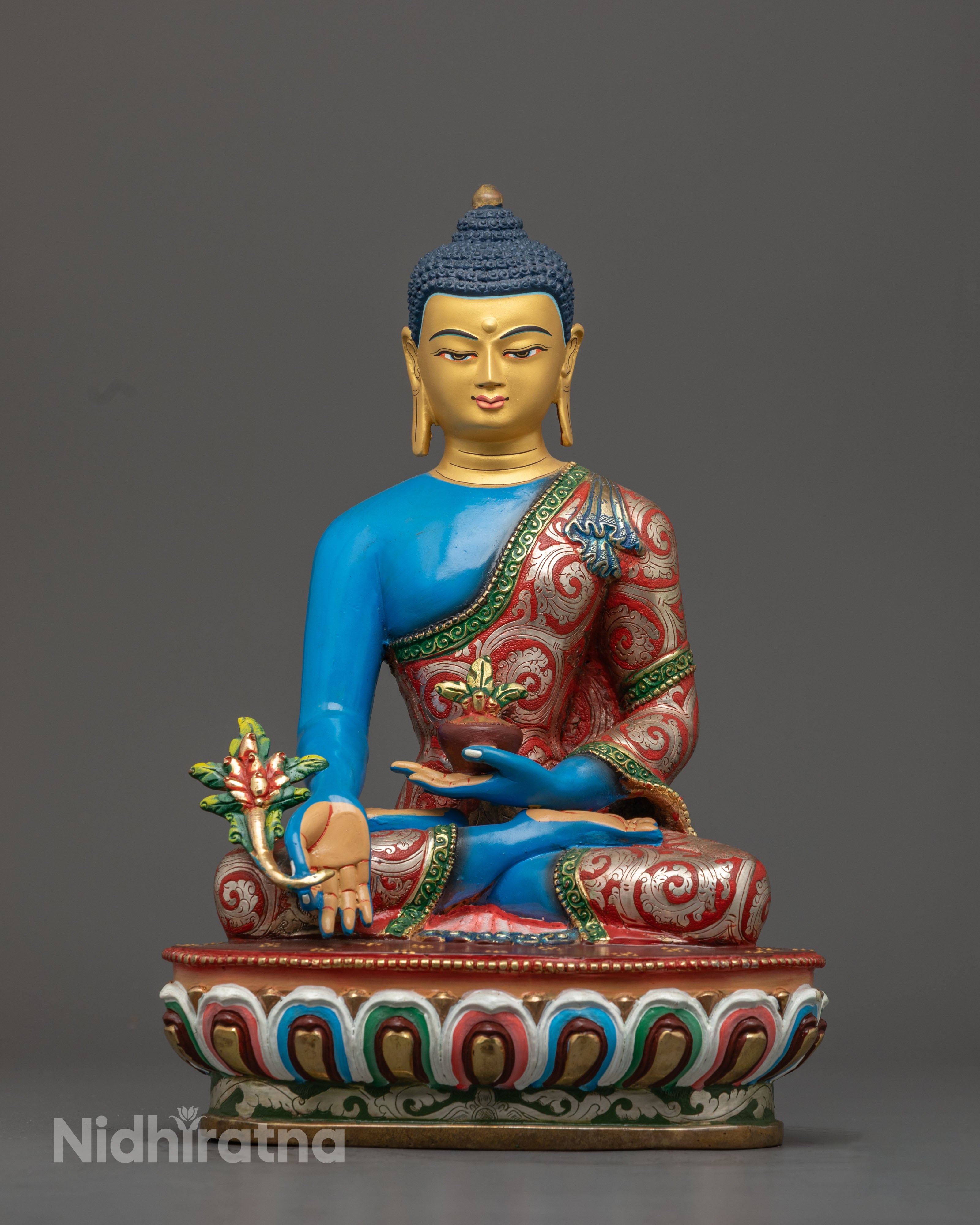 Traditional Tibetan Medicine Buddha Statue