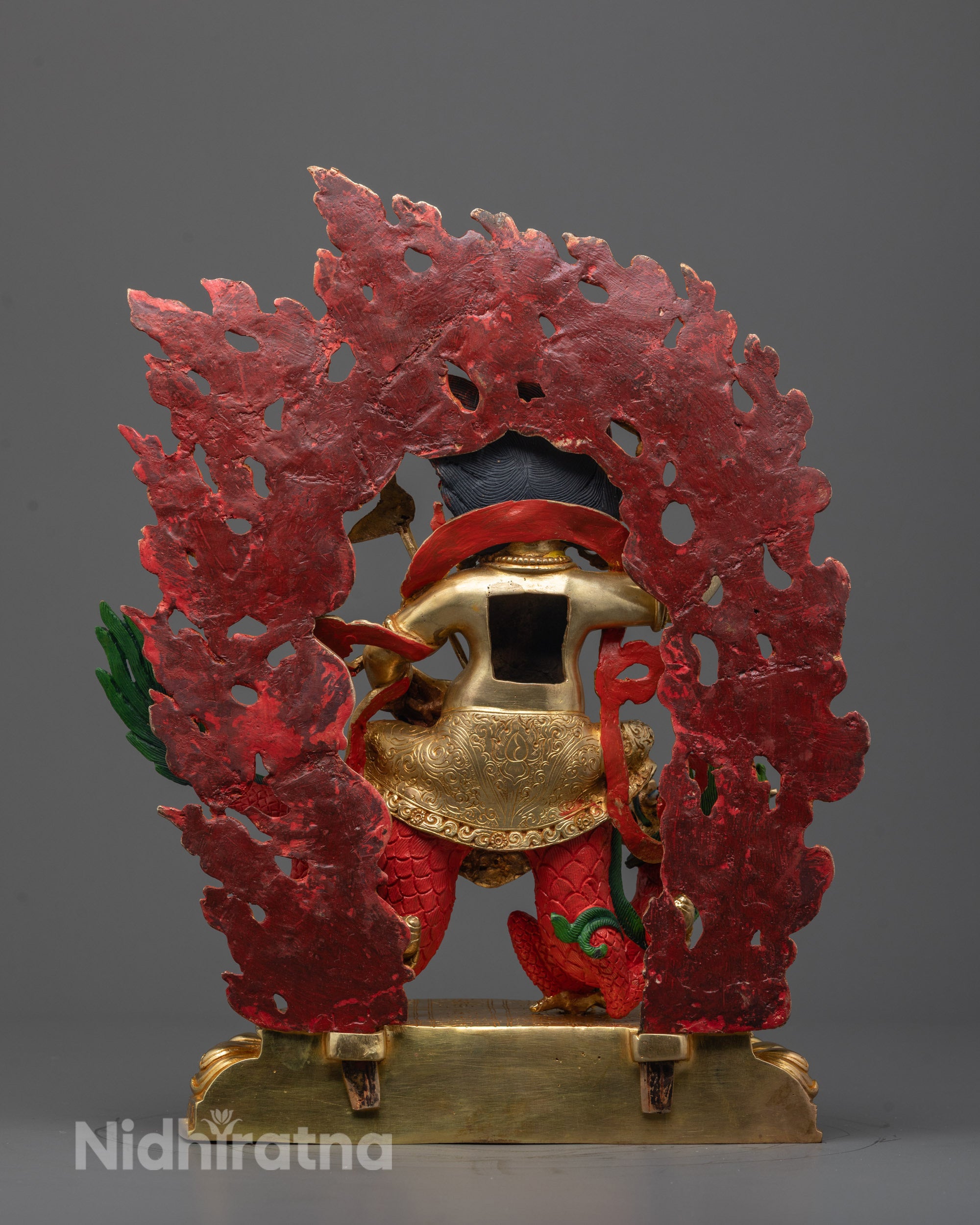 White Dzambhala Sculpture | Enlightened Protector of Wealth