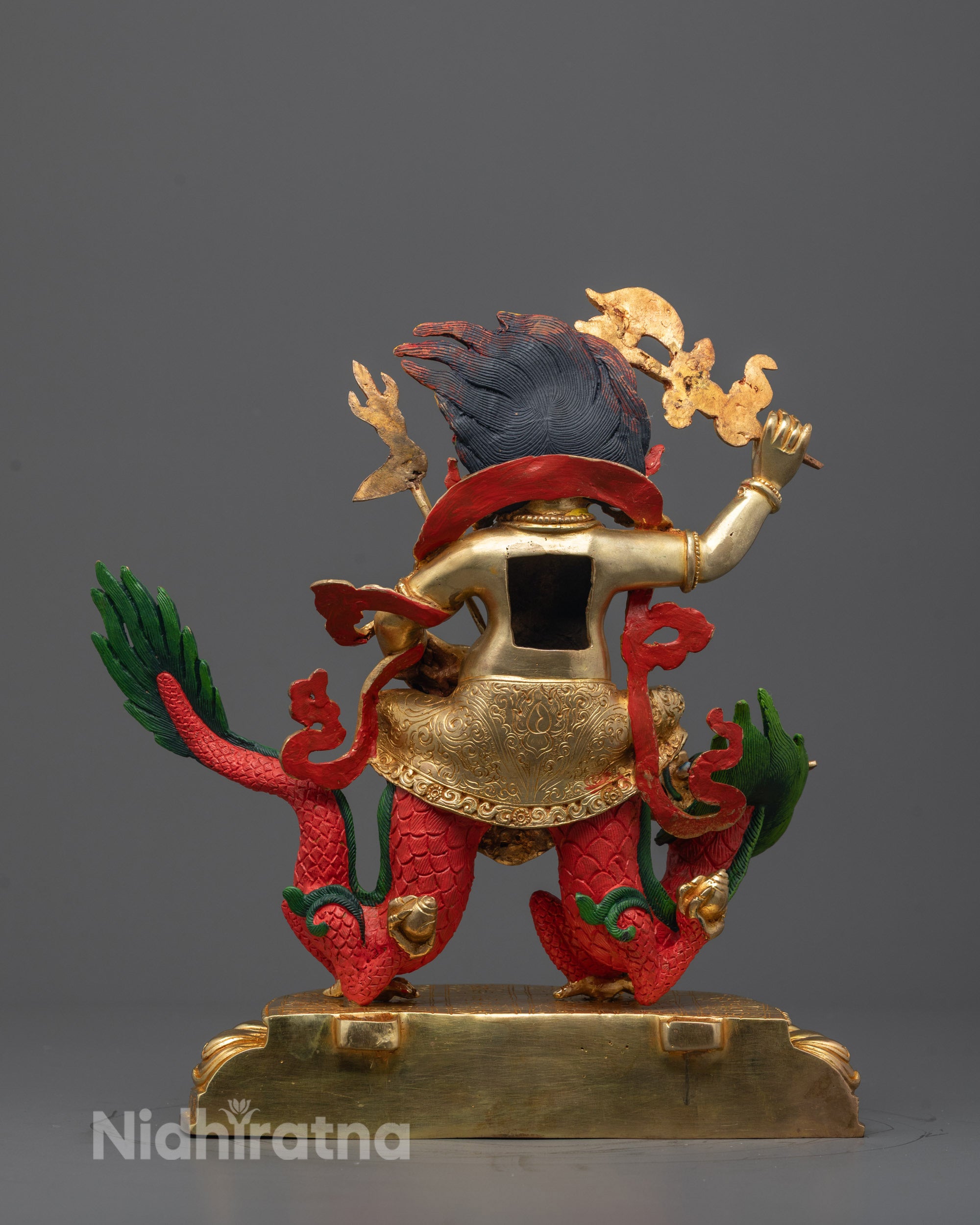 White Dzambhala Sculpture | Enlightened Protector of Wealth