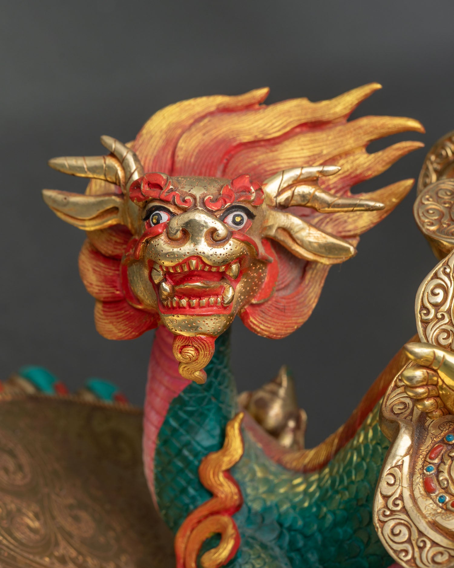 White Dzambhala Statue | Buddhist Art for Home Altar Decor
