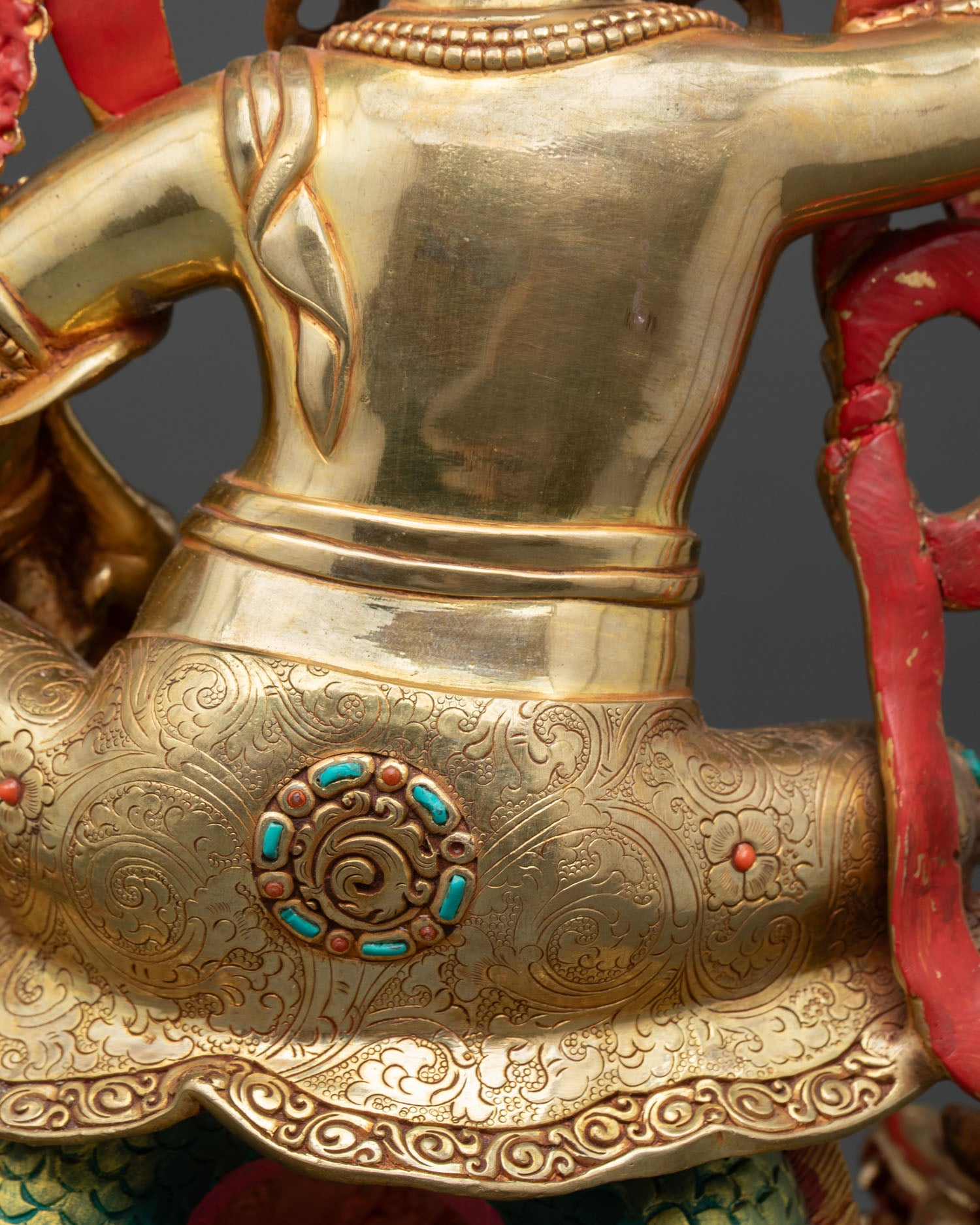 White Dzambhala Statue | Buddhist Art for Home Altar Decor
