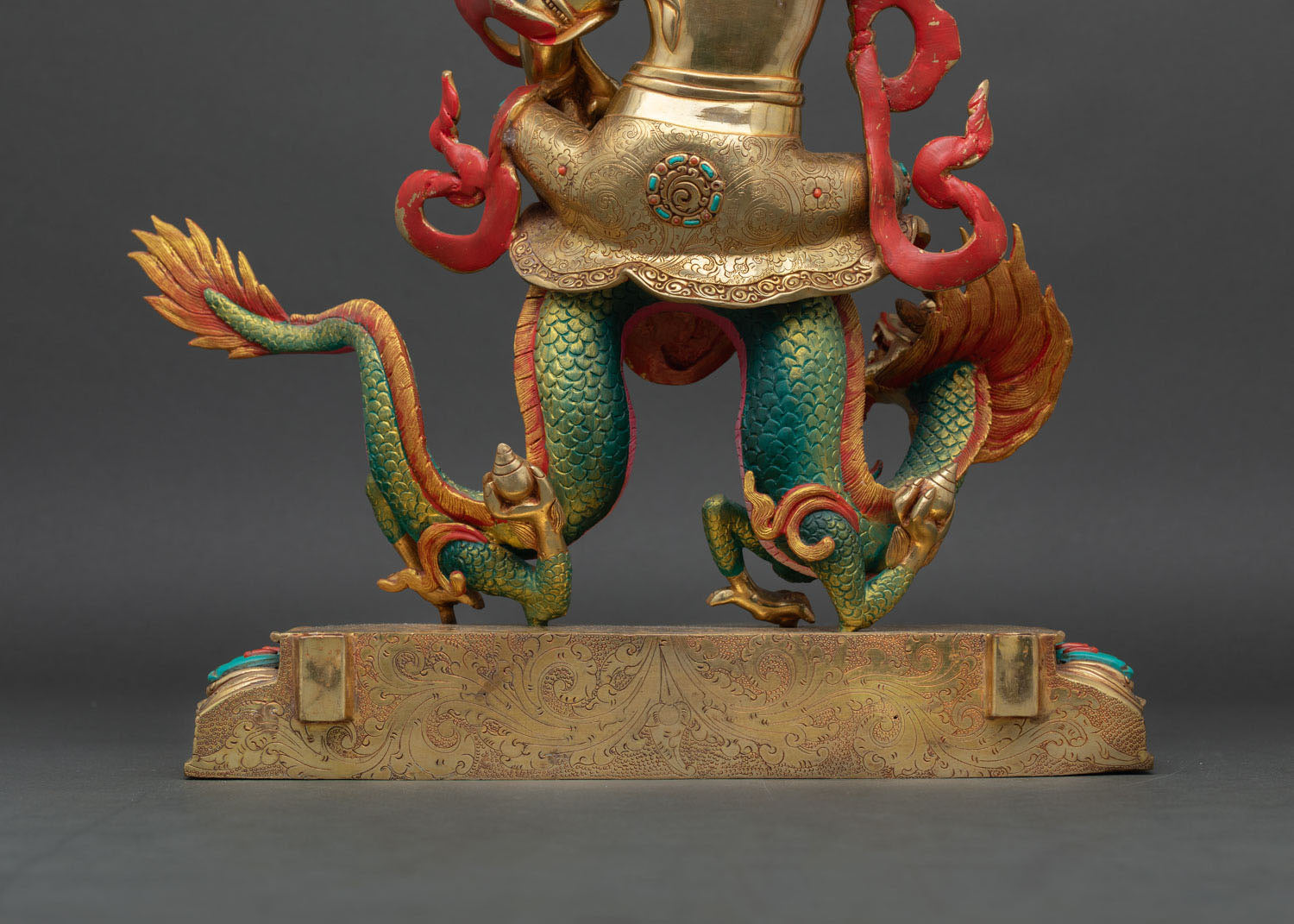 White Dzambhala Statue | Buddhist Art for Home Altar Decor