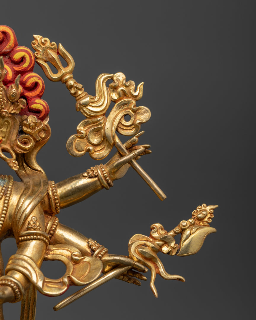 White Mahakala Statue: Spiritual Protection and Harmony