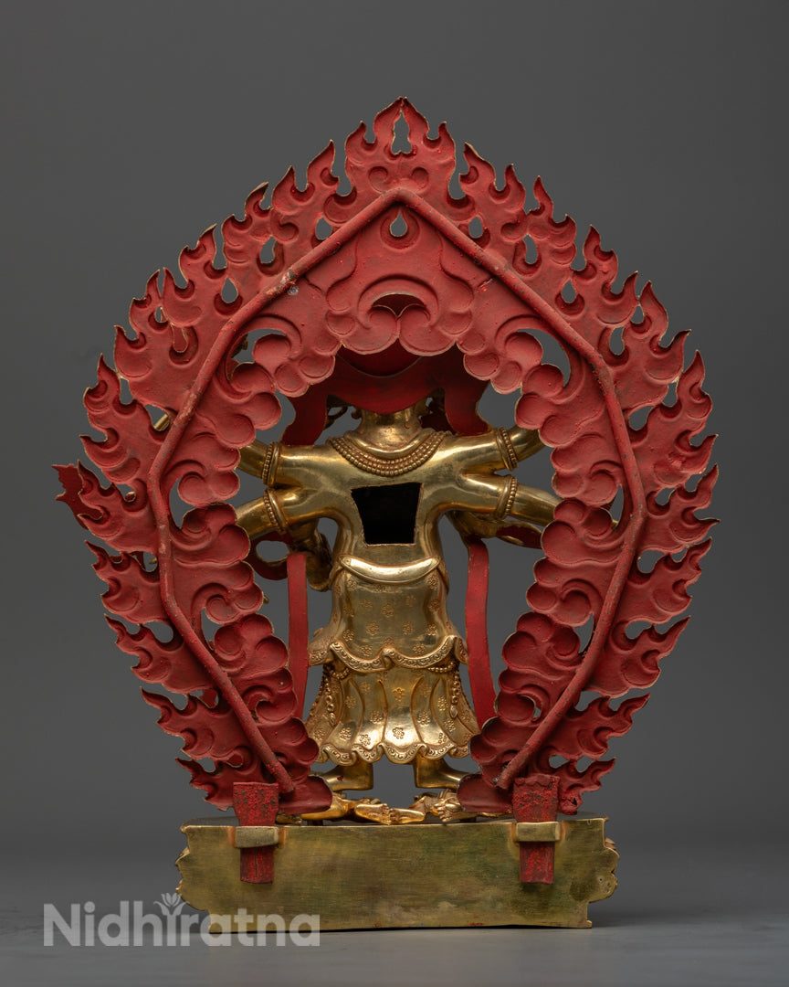 White Mahakala Statue: Spiritual Protection and Harmony
