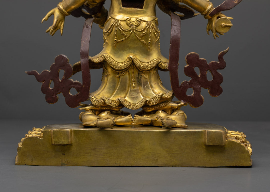 White Mahakala Statue | A Great Protector in Vajrayana Buddhism