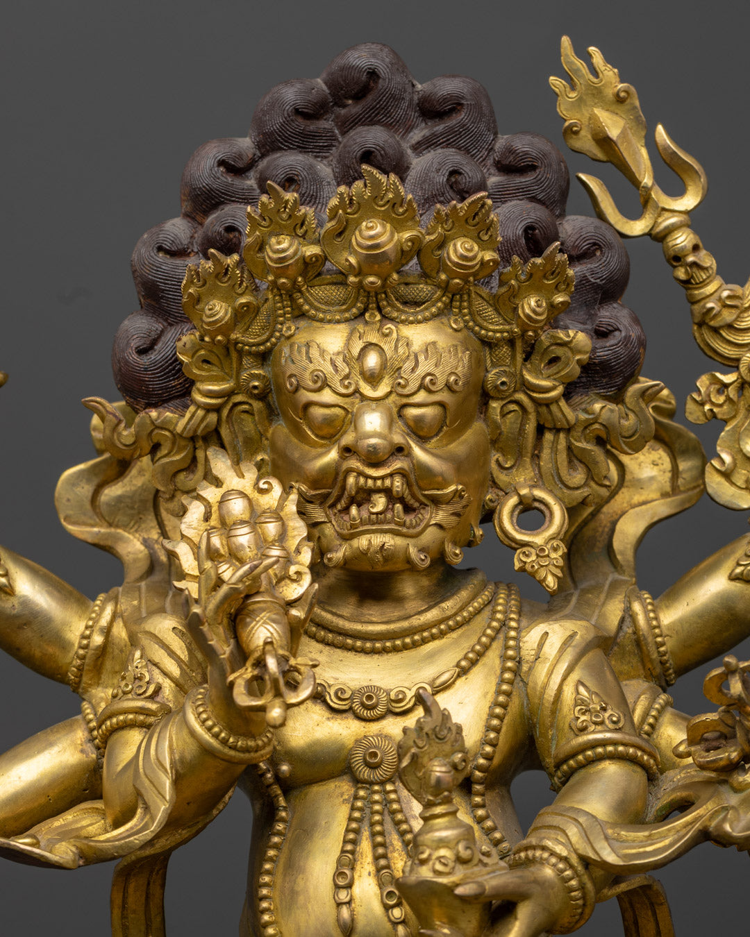 White Mahakala Statue | A Great Protector in Vajrayana Buddhism