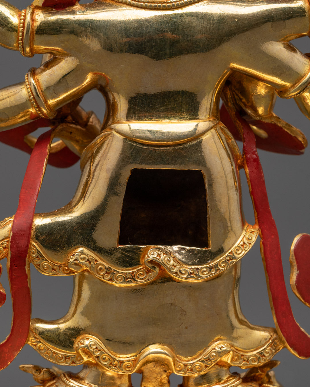 White Mahakala Statue for Protection and Karma Removal